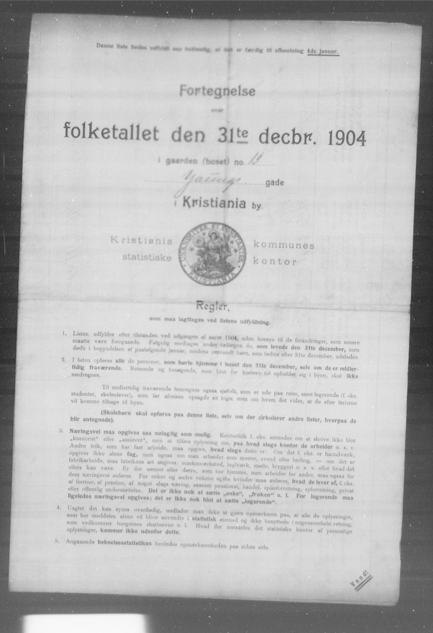 OBA, Municipal Census 1904 for Kristiania, 1904, p. 24102