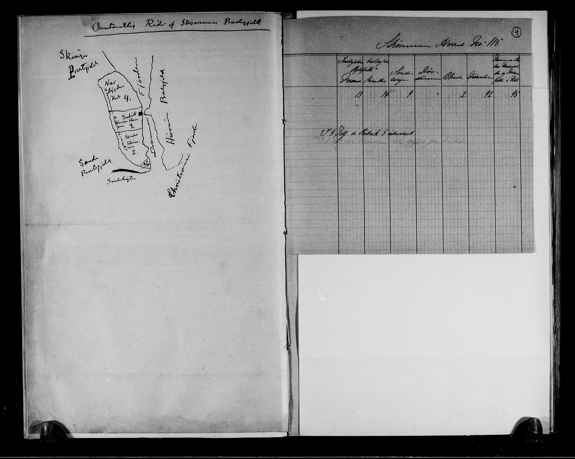 RA, 1891 census for 0711 Strømm, 1891, p. 4