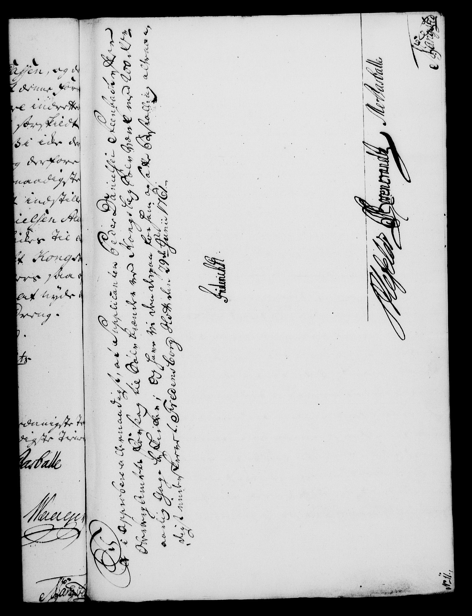 Rentekammeret, Kammerkanselliet, RA/EA-3111/G/Gf/Gfa/L0043: Norsk relasjons- og resolusjonsprotokoll (merket RK 52.43), 1761, p. 282
