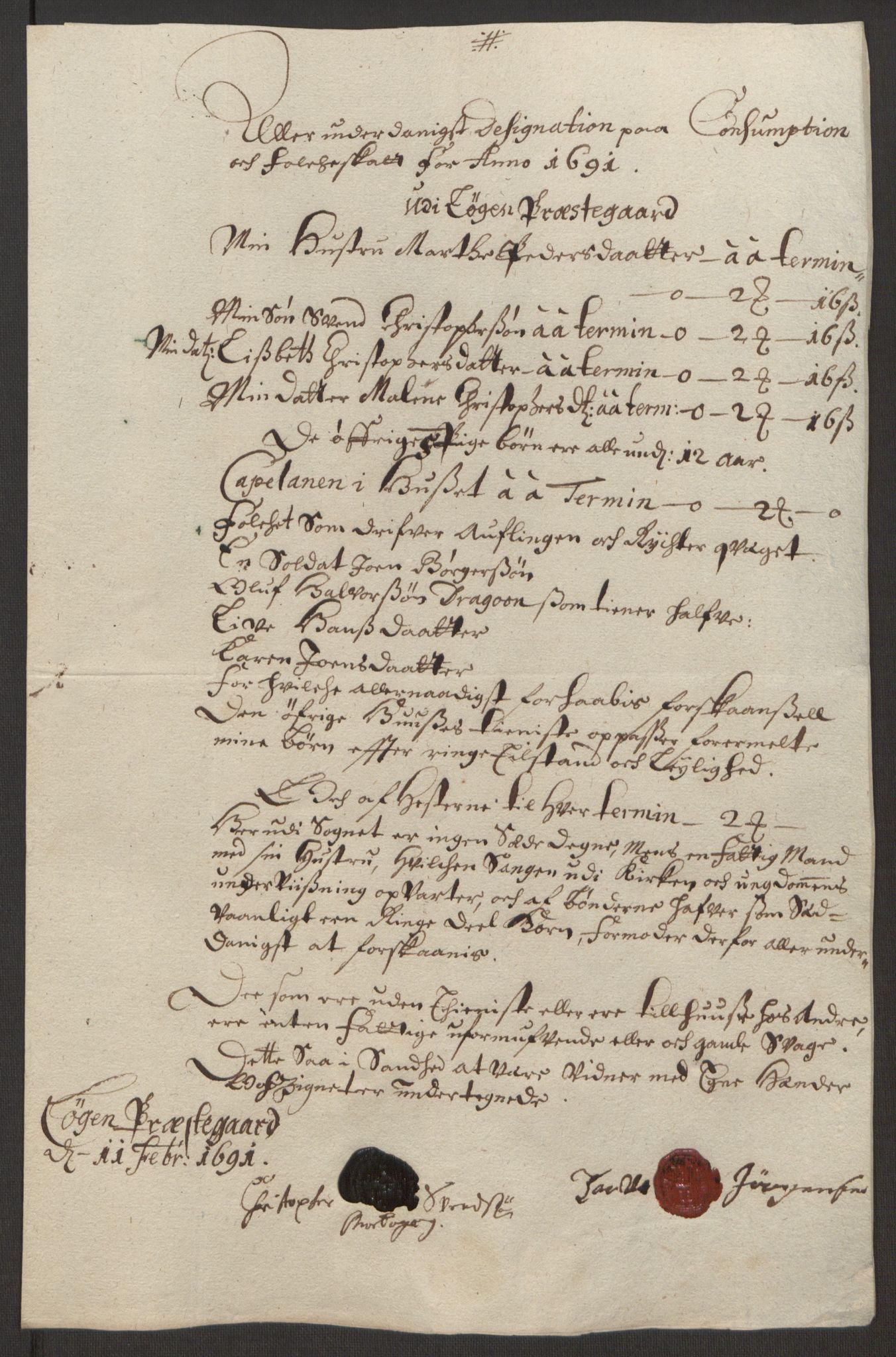 Rentekammeret inntil 1814, Reviderte regnskaper, Fogderegnskap, AV/RA-EA-4092/R11/L0575: Fogderegnskap Nedre Romerike, 1691, p. 149