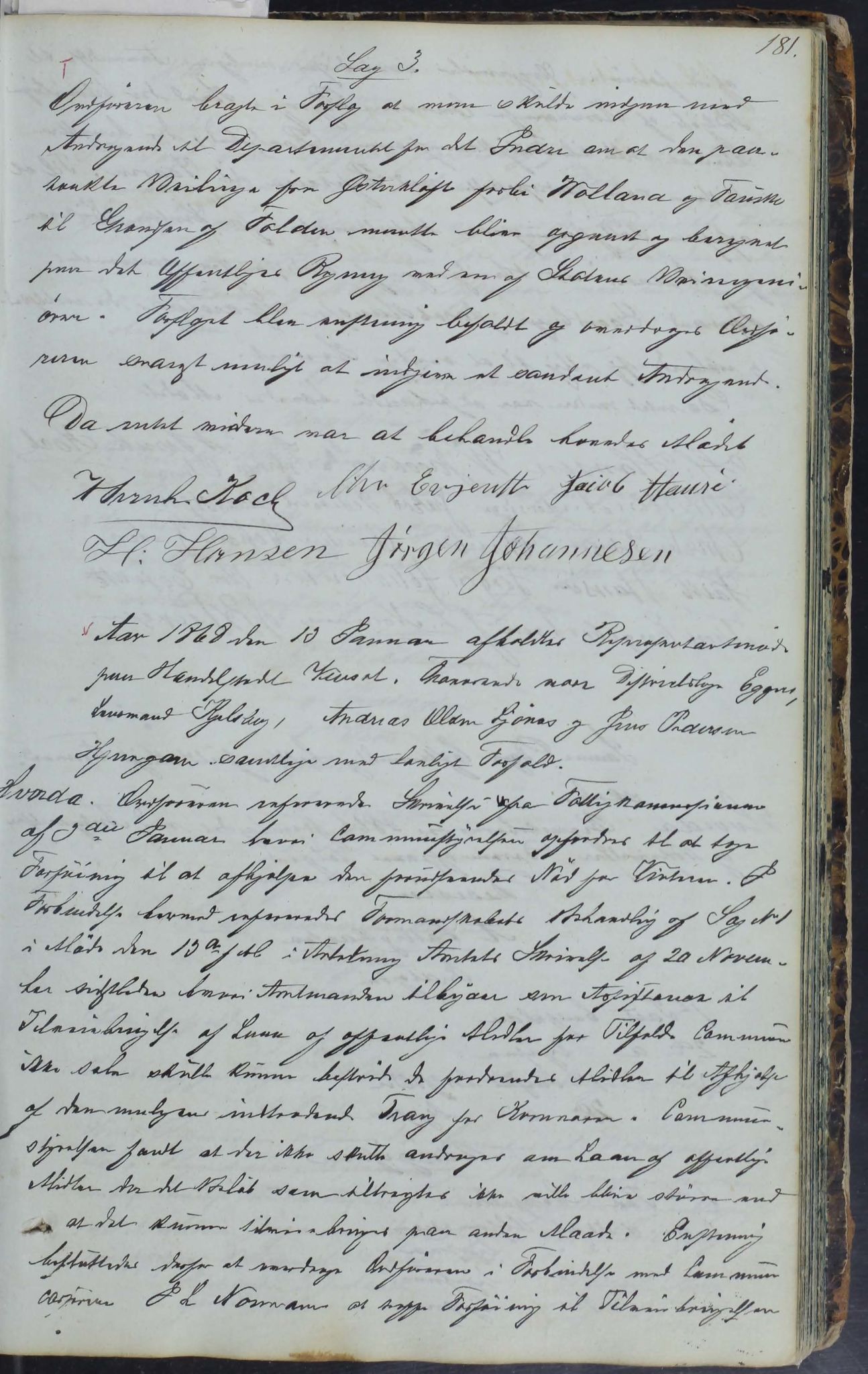 Skjerstad kommune. Formannskap, AIN/K-18421.150/100/L0001: Møtebok for Skjerstad formannskap, 1838-1876, p. 181