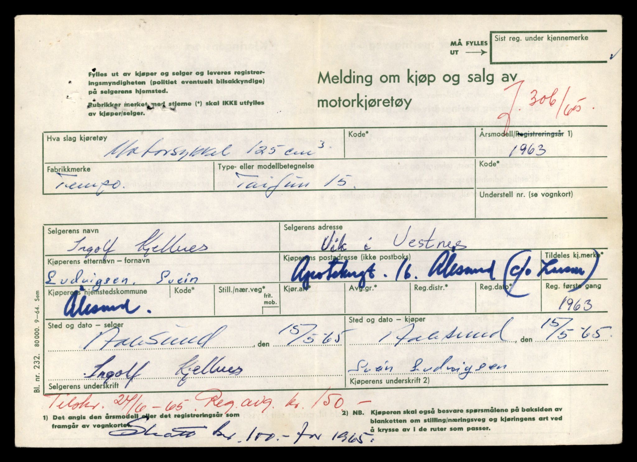 Møre og Romsdal vegkontor - Ålesund trafikkstasjon, AV/SAT-A-4099/F/Fe/L0040: Registreringskort for kjøretøy T 13531 - T 13709, 1927-1998, p. 2475