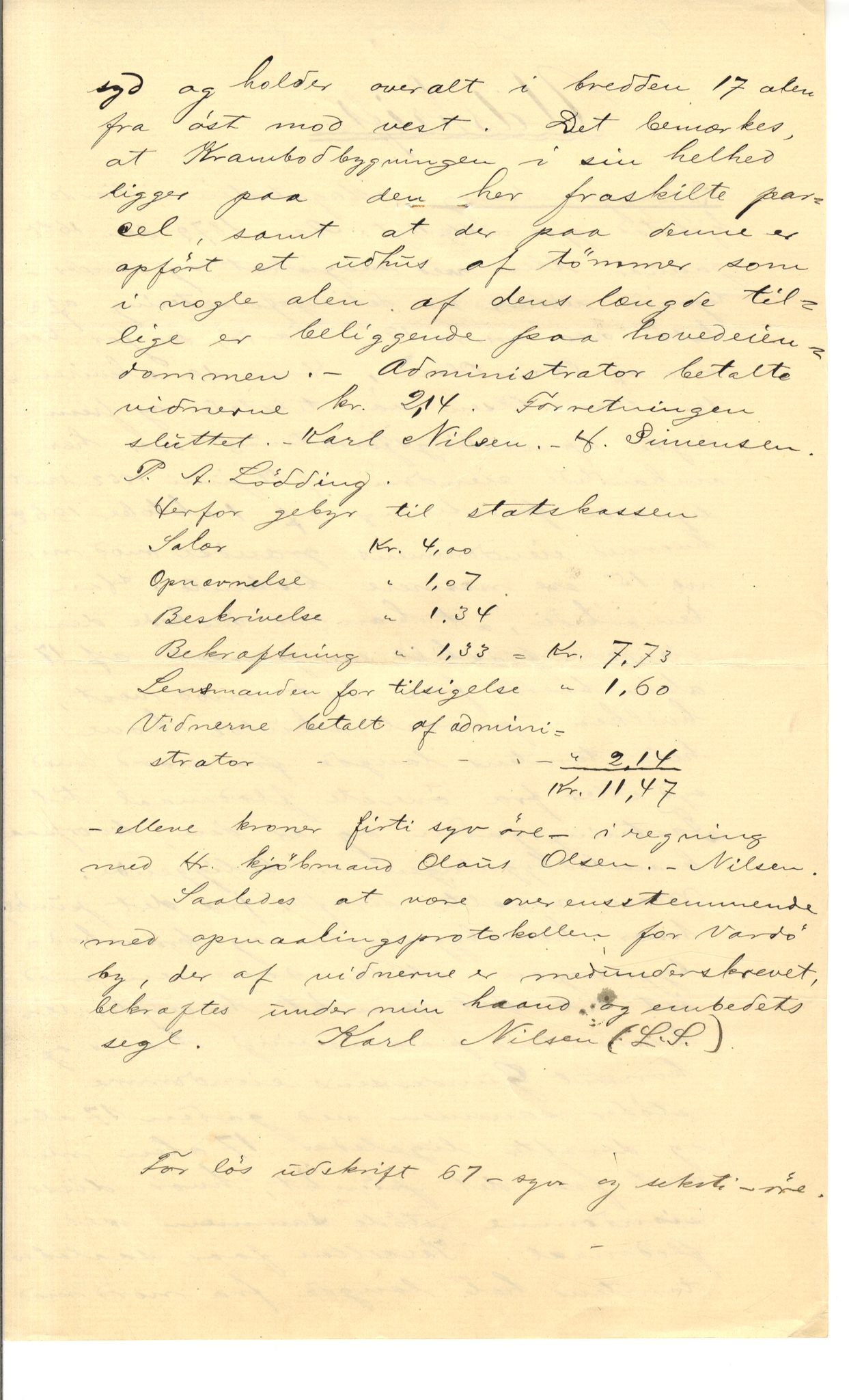 Brodtkorb handel A/S, VAMU/A-0001/Q/Qb/L0002: Skjøter og grunnbrev i Vardø by, 1852-1949, p. 60