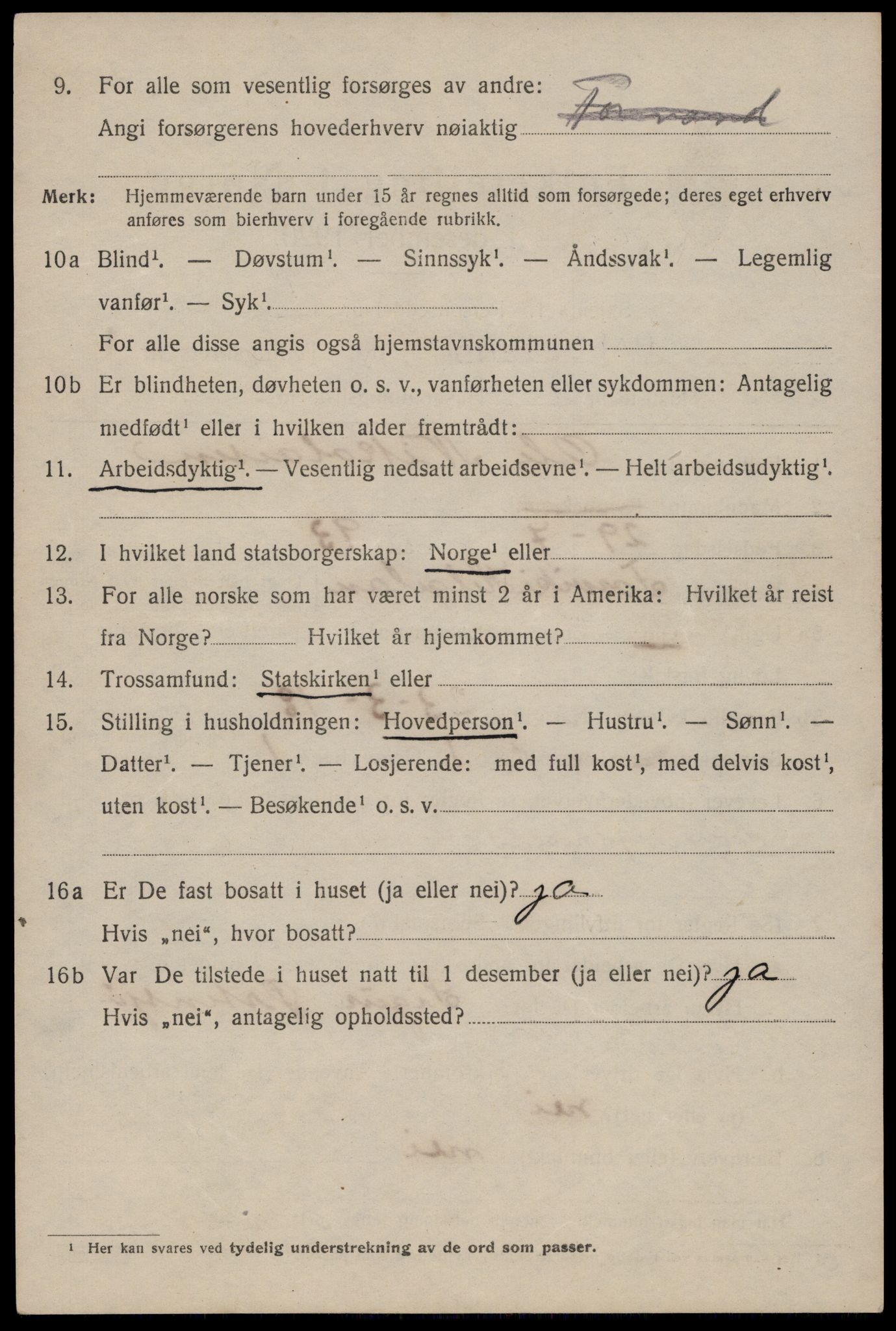 SAST, 1920 census for Haugesund, 1920, p. 12128