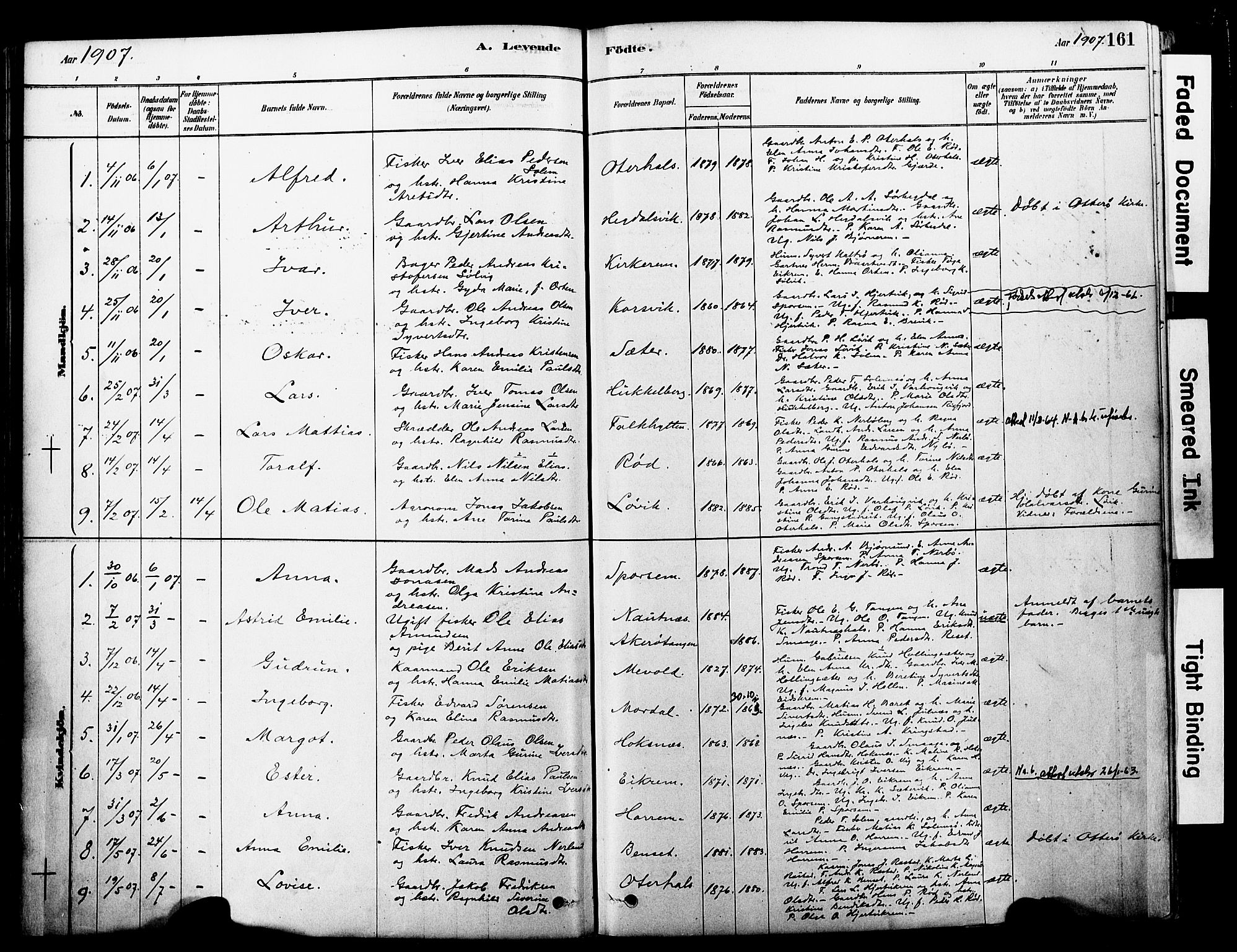 Ministerialprotokoller, klokkerbøker og fødselsregistre - Møre og Romsdal, SAT/A-1454/560/L0721: Parish register (official) no. 560A05, 1878-1917, p. 161