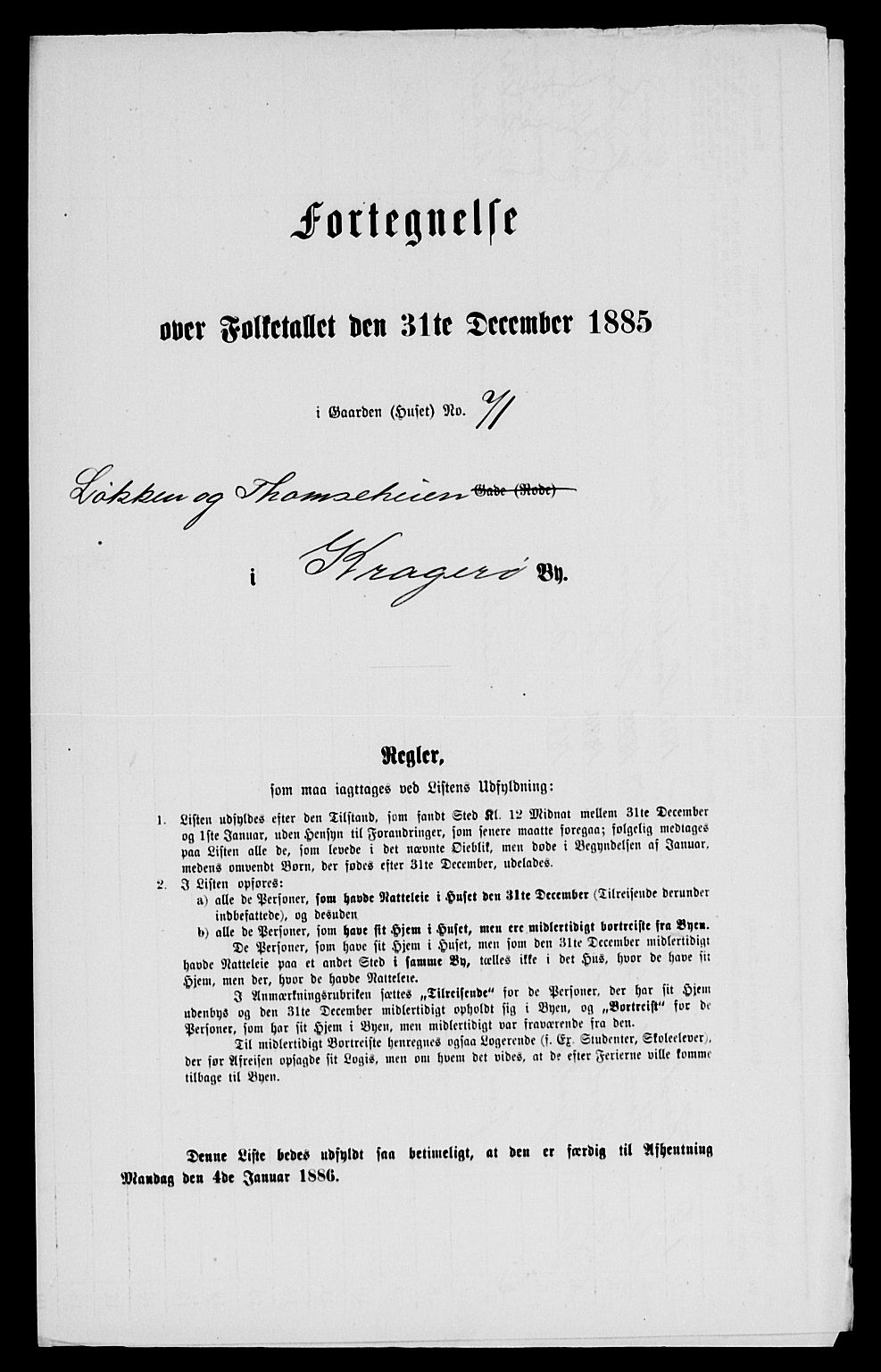 SAKO, 1885 census for 0801 Kragerø, 1885, p. 796