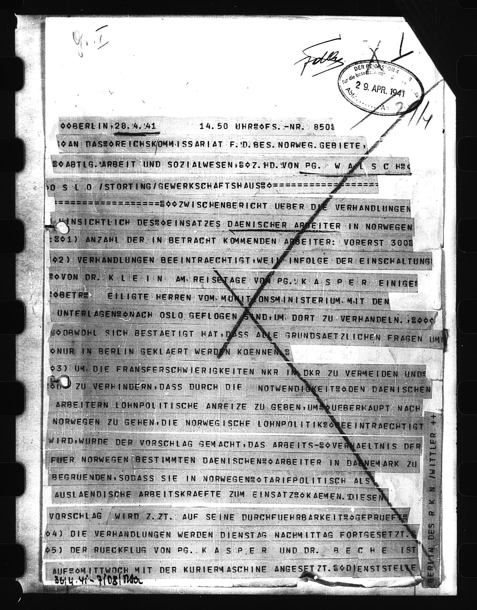 Documents Section, RA/RAFA-2200/V/L0058: Film med LMDC Serial Numbers, 1940-1945, p. 2