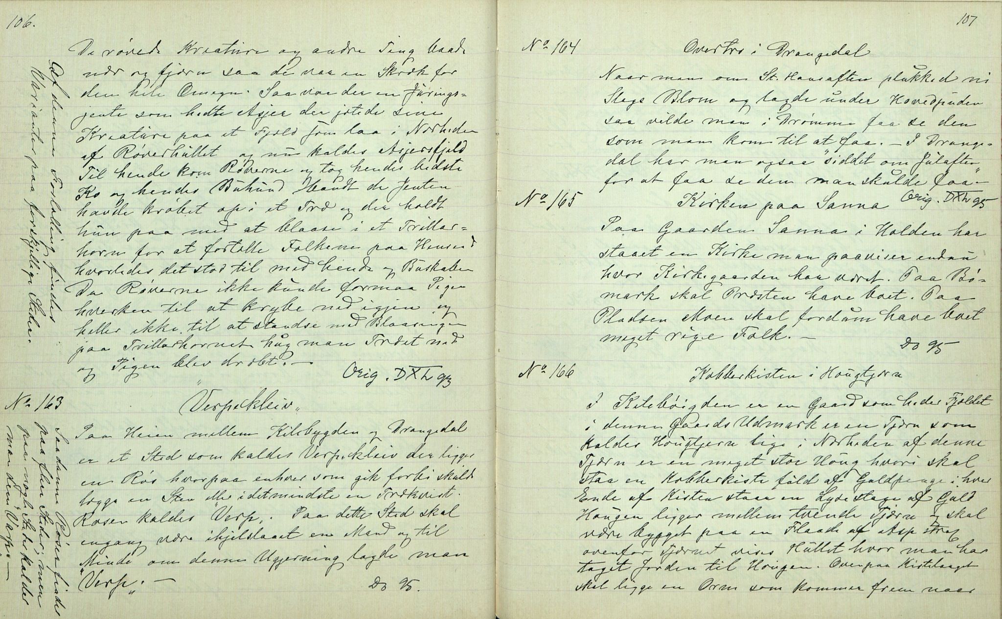 Rikard Berge, TEMU/TGM-A-1003/F/L0007/0008: 251-299 / 258 Bø. Samlet af H. N. Tvedten, 1894, p. 106-107