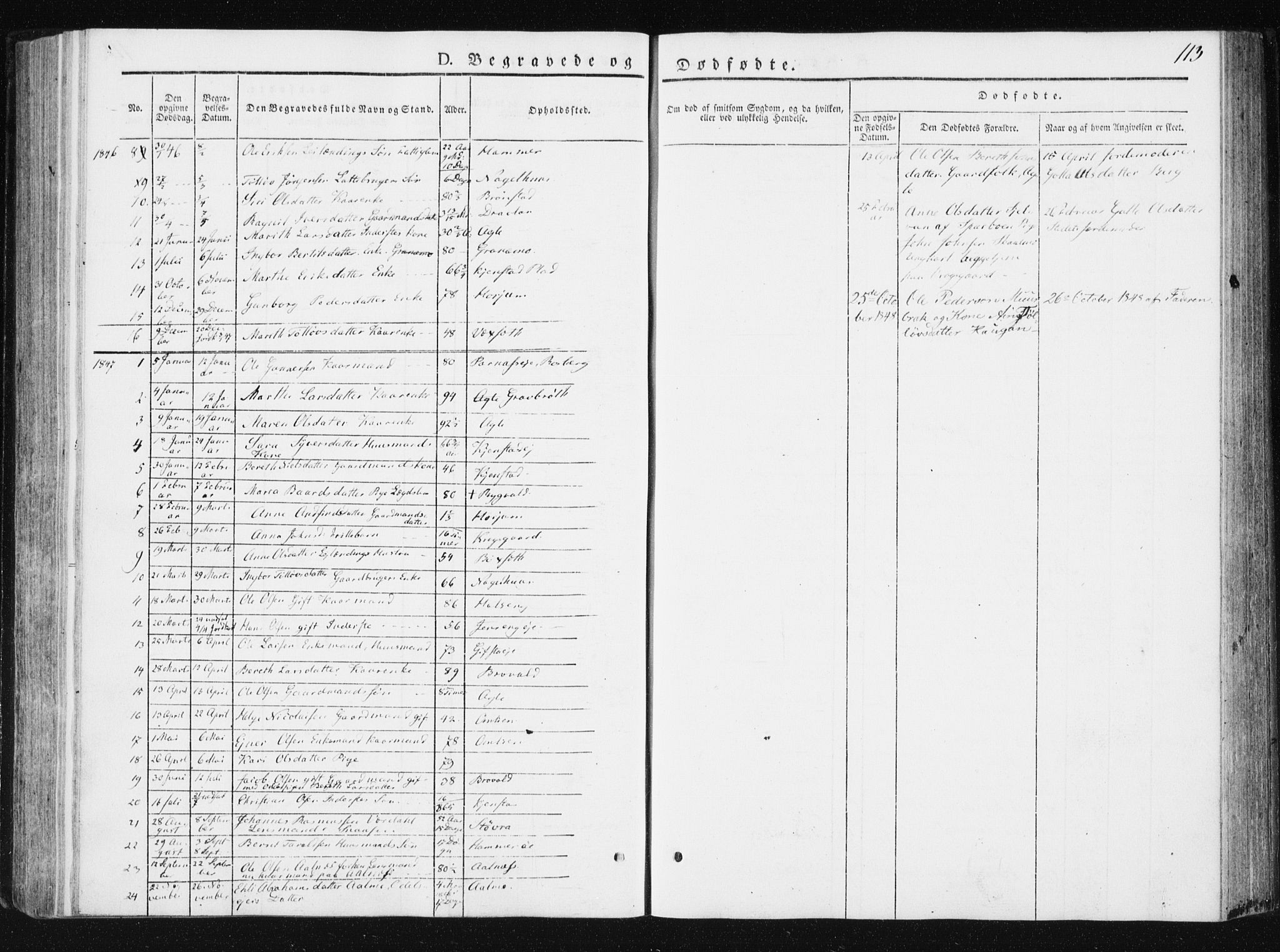 Ministerialprotokoller, klokkerbøker og fødselsregistre - Nord-Trøndelag, SAT/A-1458/749/L0470: Parish register (official) no. 749A04, 1834-1853, p. 113