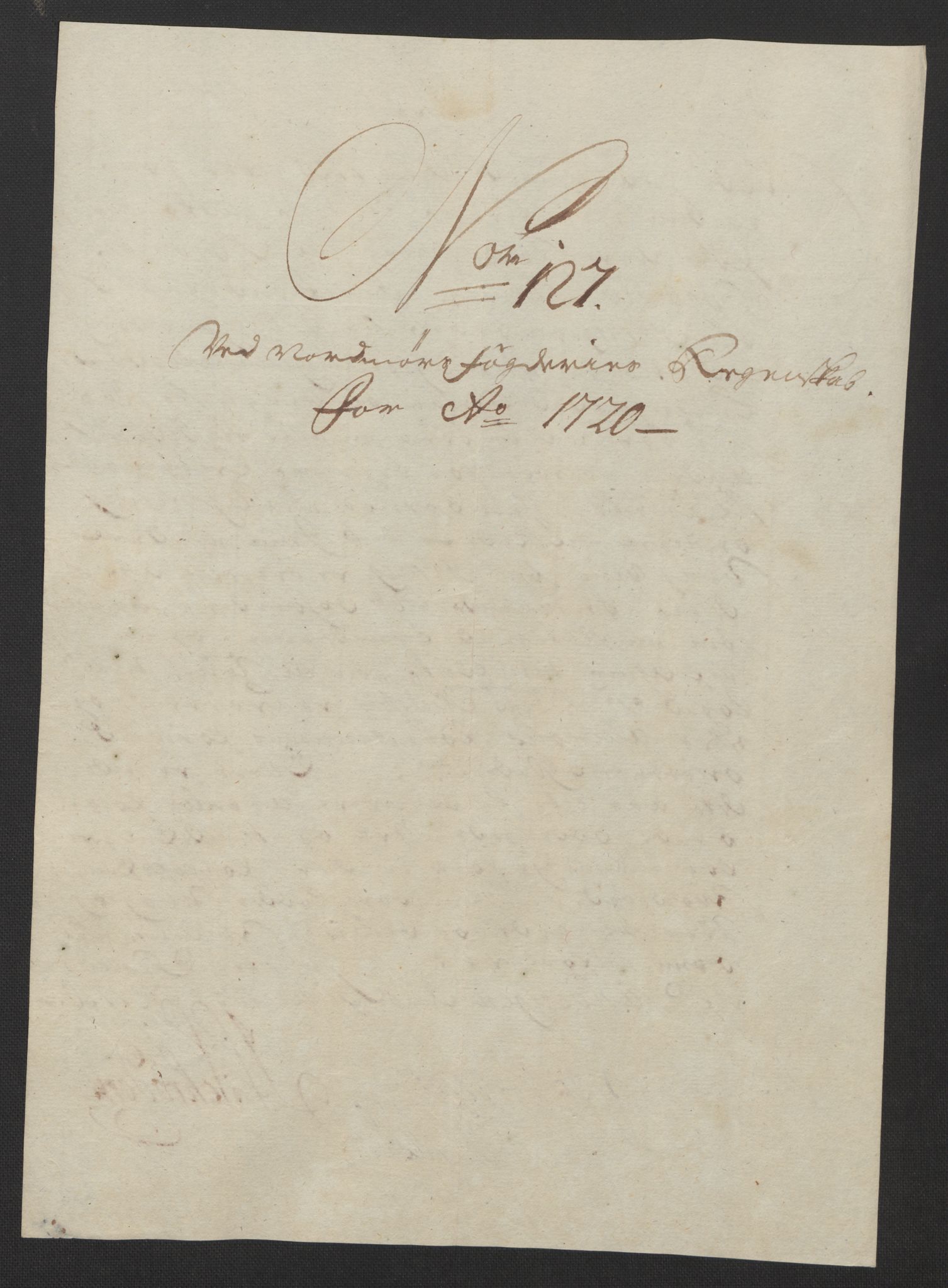 Rentekammeret inntil 1814, Reviderte regnskaper, Fogderegnskap, RA/EA-4092/R56/L3753: Fogderegnskap Nordmøre, 1720, p. 436