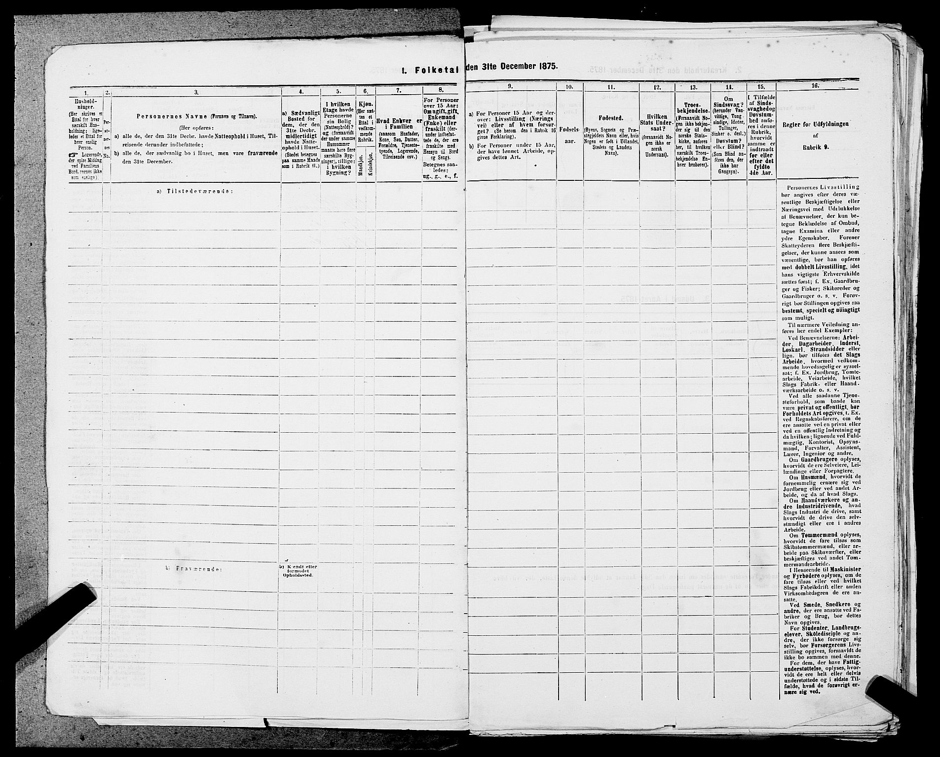 SAST, 1875 census for 1103 Stavanger, 1875, p. 2275