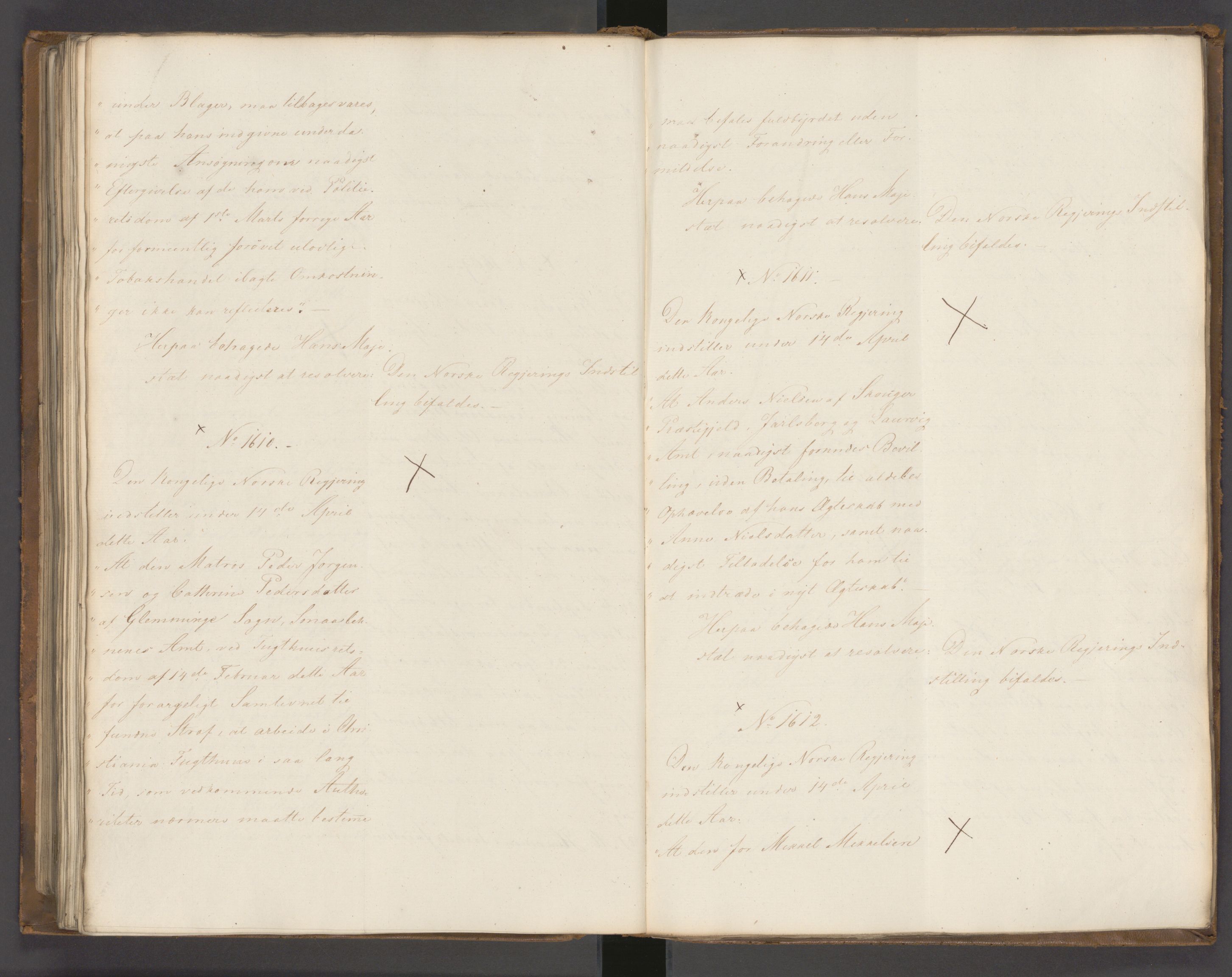 Statsrådssekretariatet, AV/RA-S-1001/A/Ab/L0022: Kgl. res. nr. 1210-1721, 1. halvår, 1826