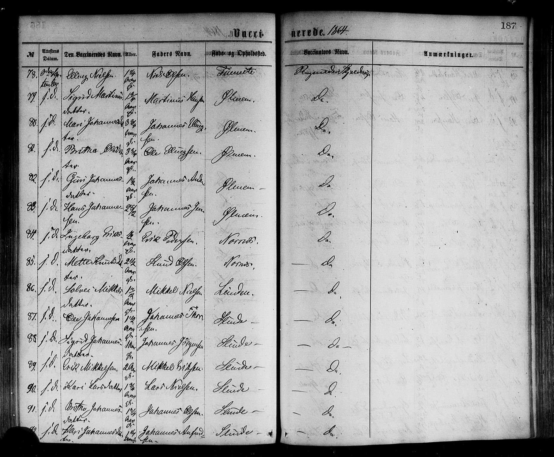 Sogndal sokneprestembete, AV/SAB-A-81301/H/Haa/Haaa/L0014: Parish register (official) no. A 14, 1864-1877, p. 187