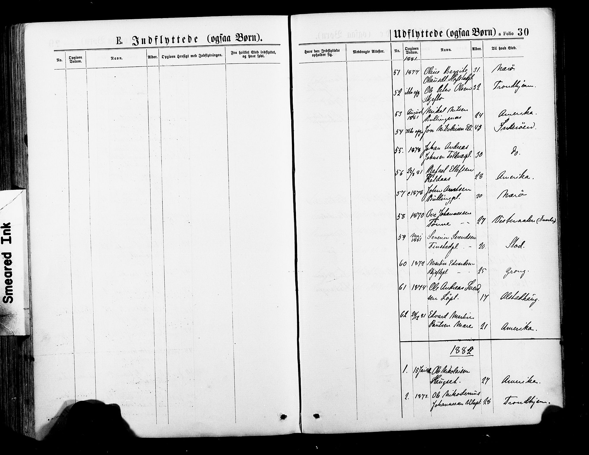 Ministerialprotokoller, klokkerbøker og fødselsregistre - Nord-Trøndelag, SAT/A-1458/735/L0348: Parish register (official) no. 735A09 /1, 1873-1883, p. 30