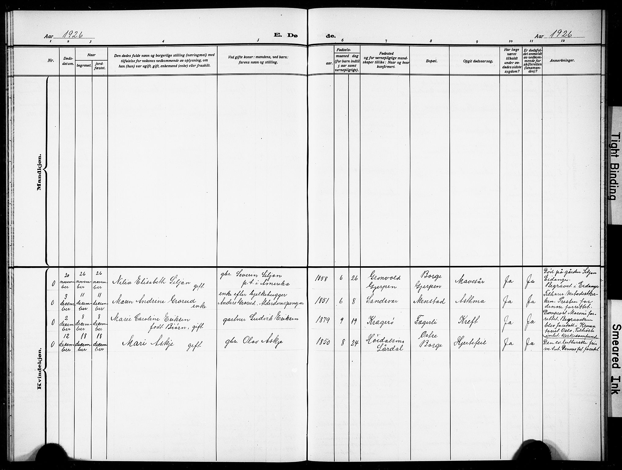 Gjerpen kirkebøker, SAKO/A-265/G/Gb/L0001: Parish register (copy) no. II 1, 1920-1929