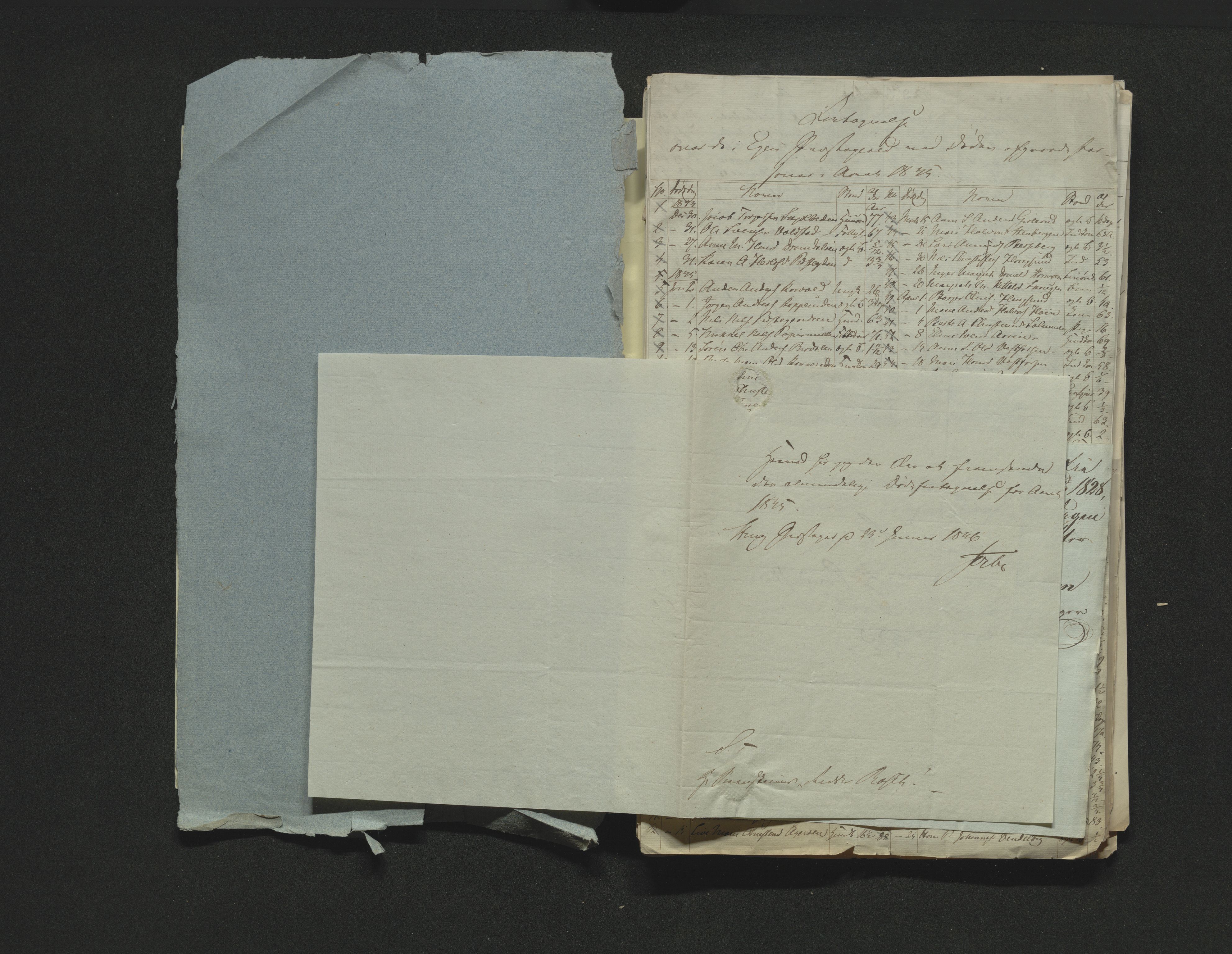 Eiker, Modum og Sigdal sorenskriveri, AV/SAKO-A-123/H/Ha/Hab/L0006: Dødsfallsmeldinger, 1841-1845