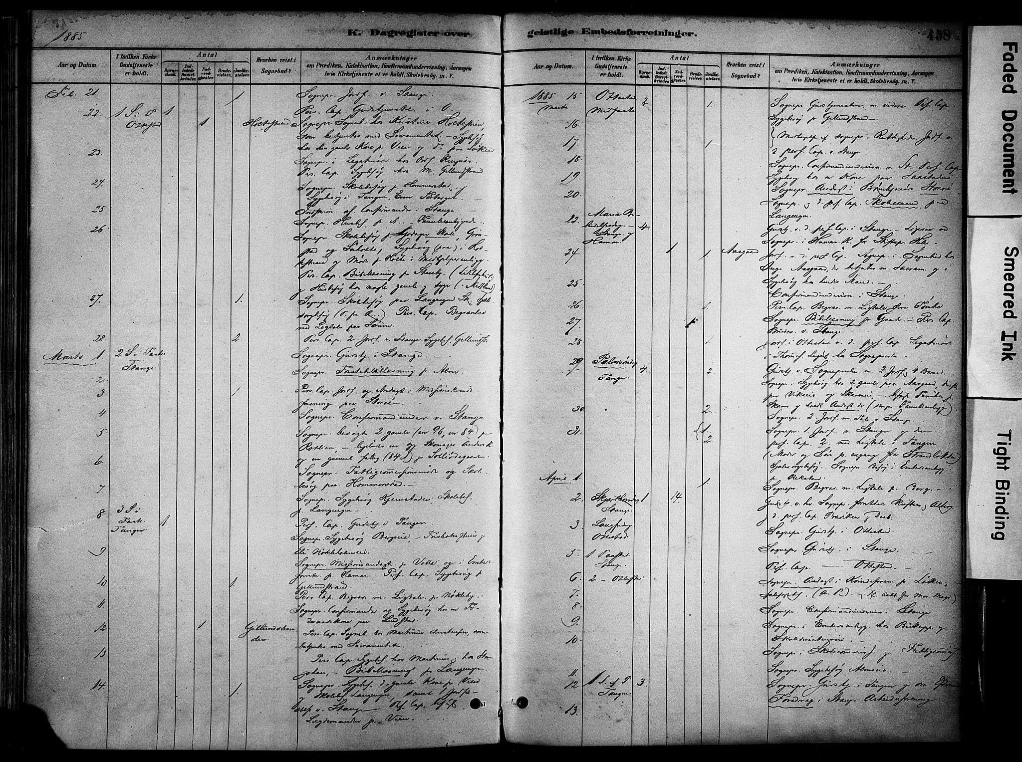 Stange prestekontor, AV/SAH-PREST-002/K/L0017: Parish register (official) no. 17, 1880-1893, p. 458