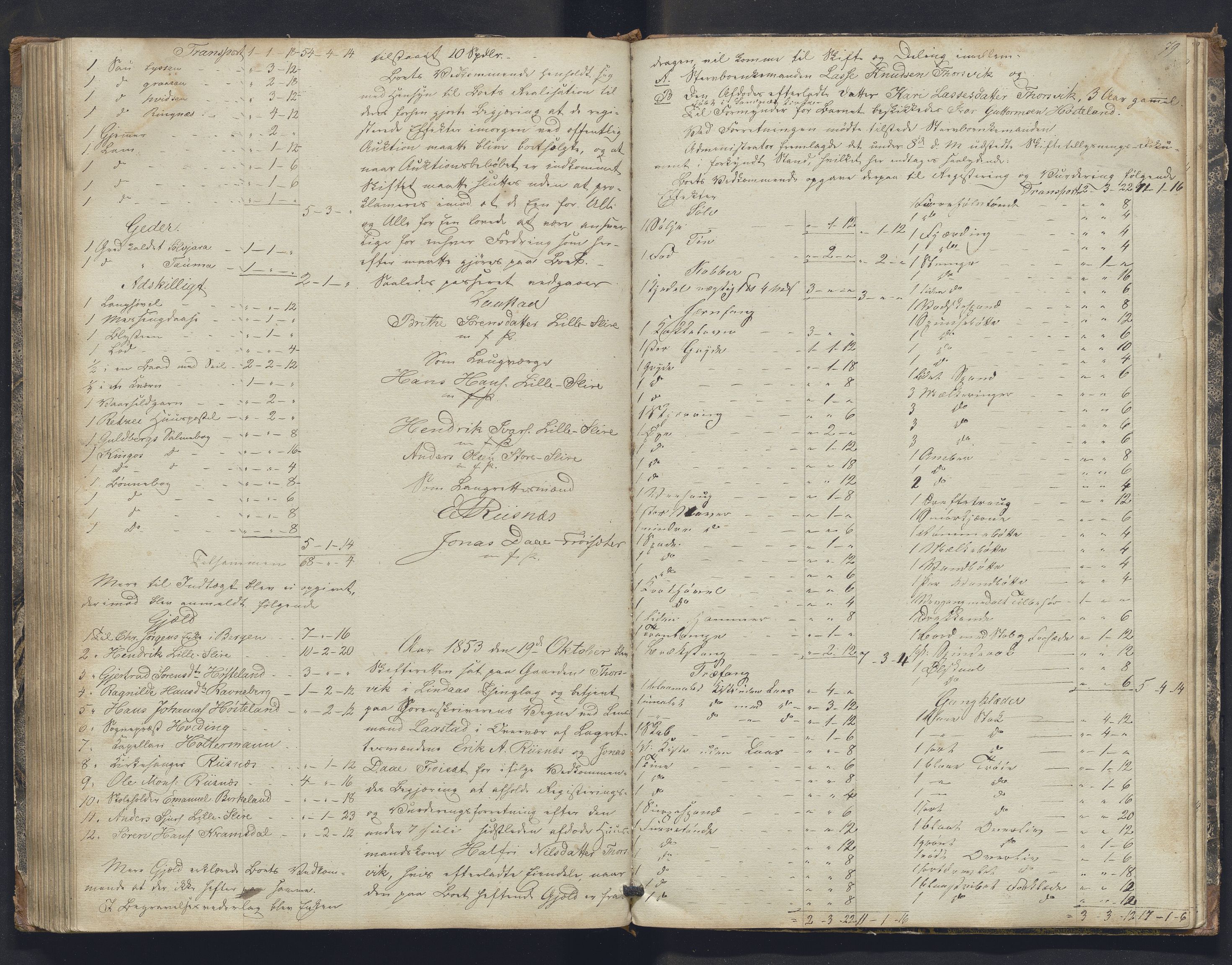 Nordhordland sorenskrivar, SAB/A-2901/1/H/Hb/L0016: Registreringsprotokollar, 1850-1854, p. 79