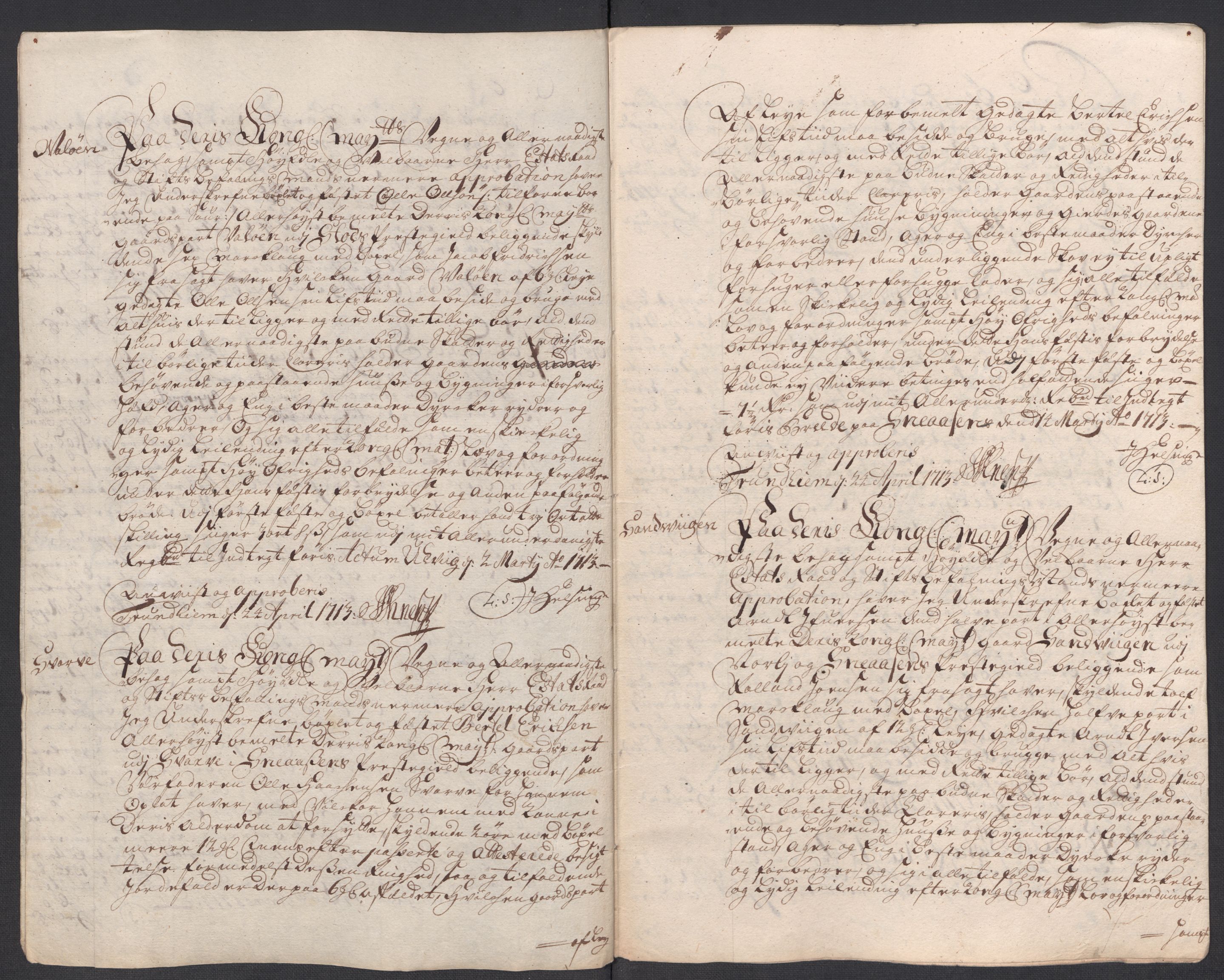 Rentekammeret inntil 1814, Reviderte regnskaper, Fogderegnskap, RA/EA-4092/R63/L4321: Fogderegnskap Inderøy, 1713, p. 323