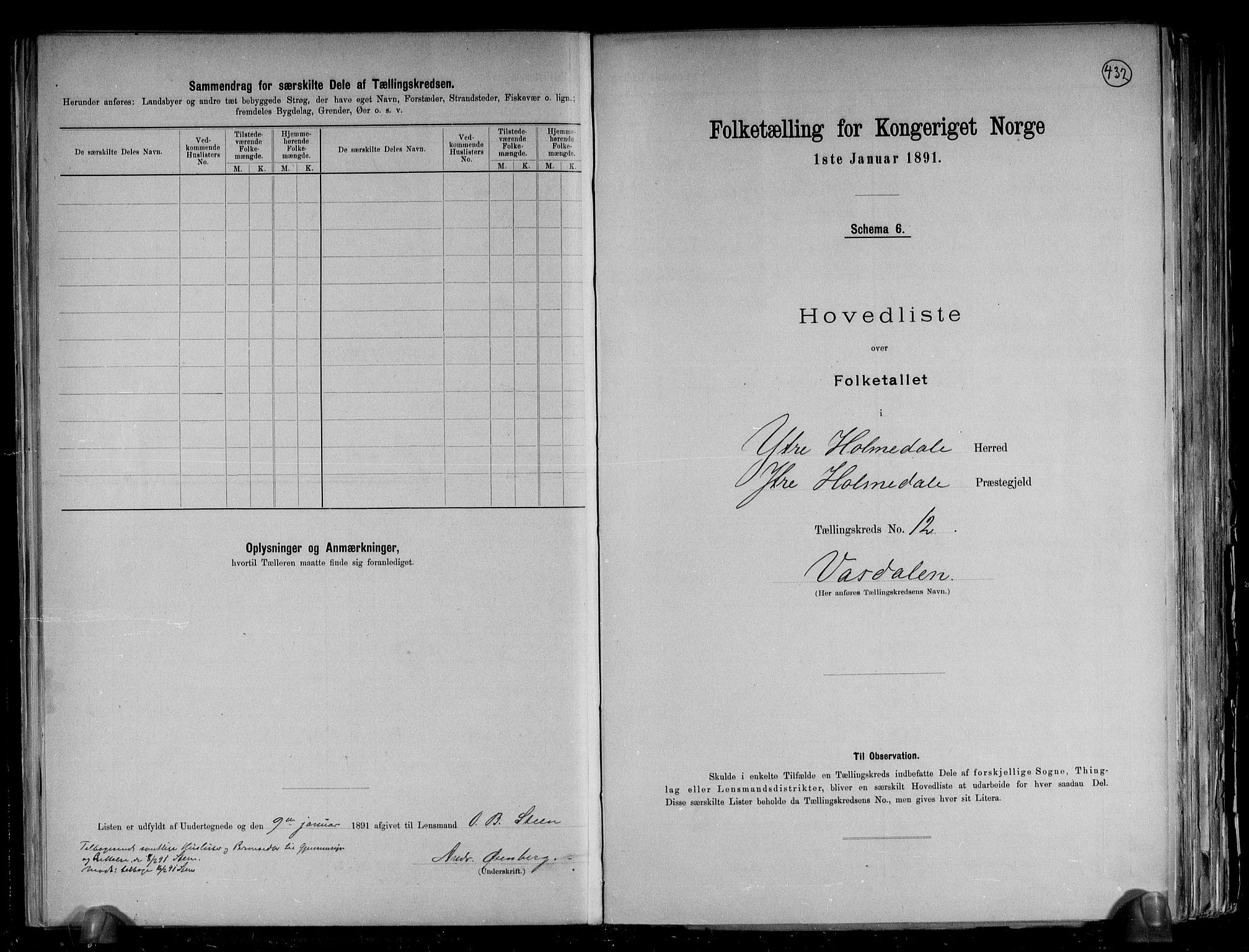 RA, 1891 census for 1429 Ytre Holmedal, 1891, p. 31