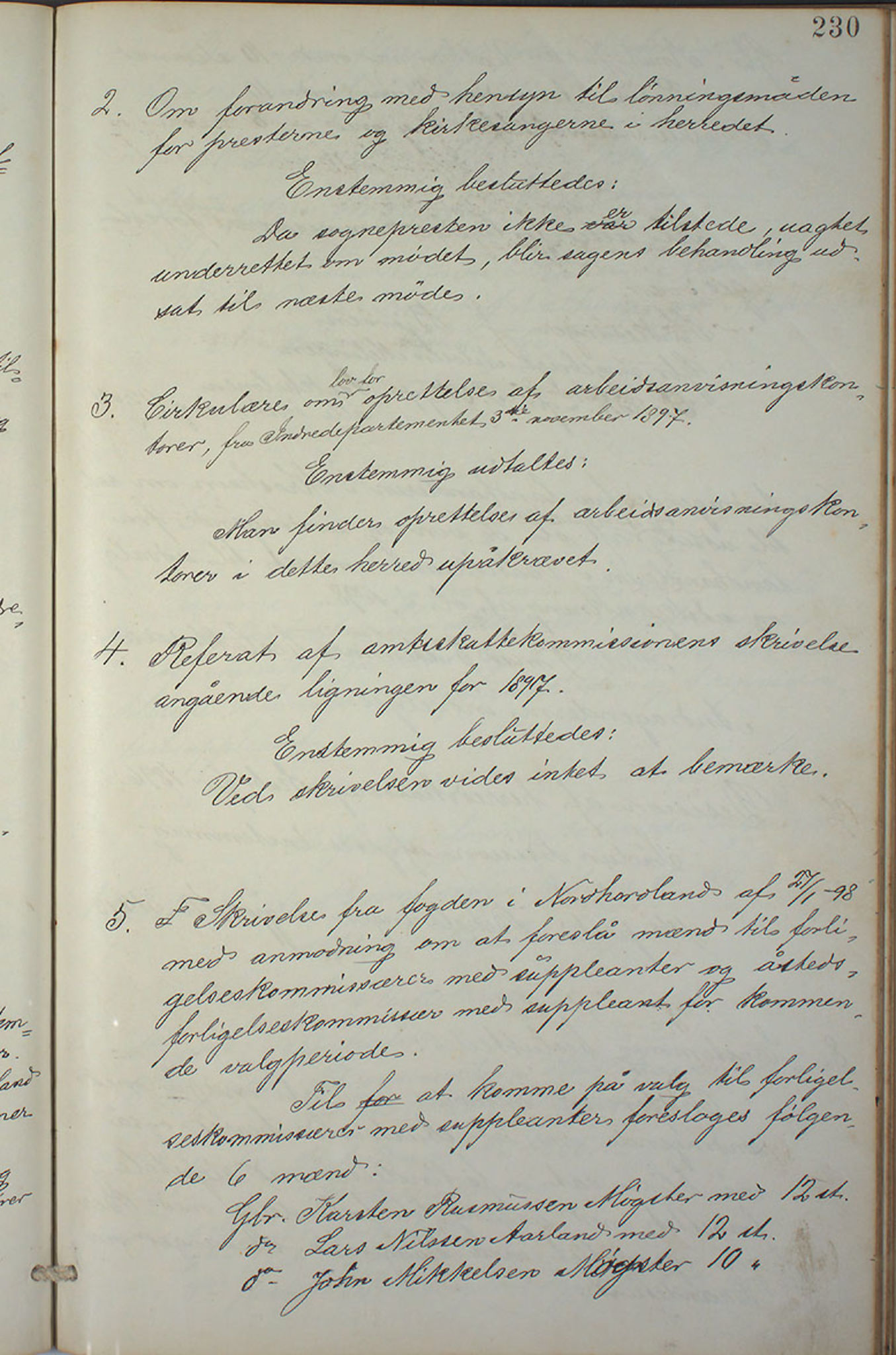 Austevoll kommune. Formannskapet, IKAH/1244-021/A/Aa/L0001: Forhandlingsprotokoll for heradstyret, 1886-1900, p. 458