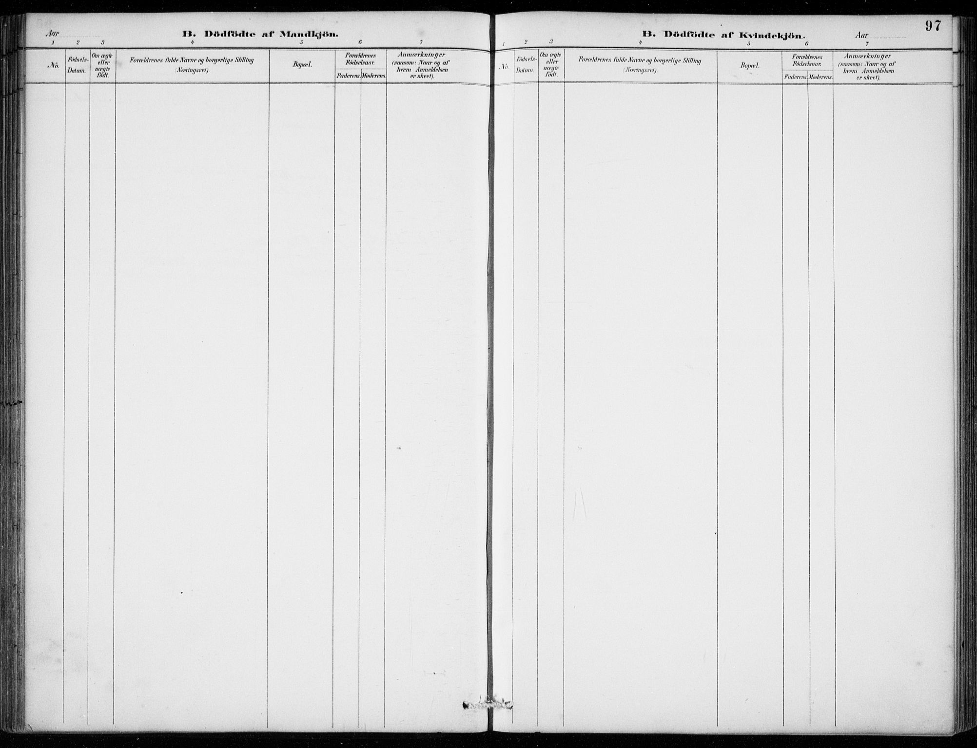 Strandebarm sokneprestembete, AV/SAB-A-78401/H/Hab: Parish register (copy) no. B  1, 1891-1914, p. 97