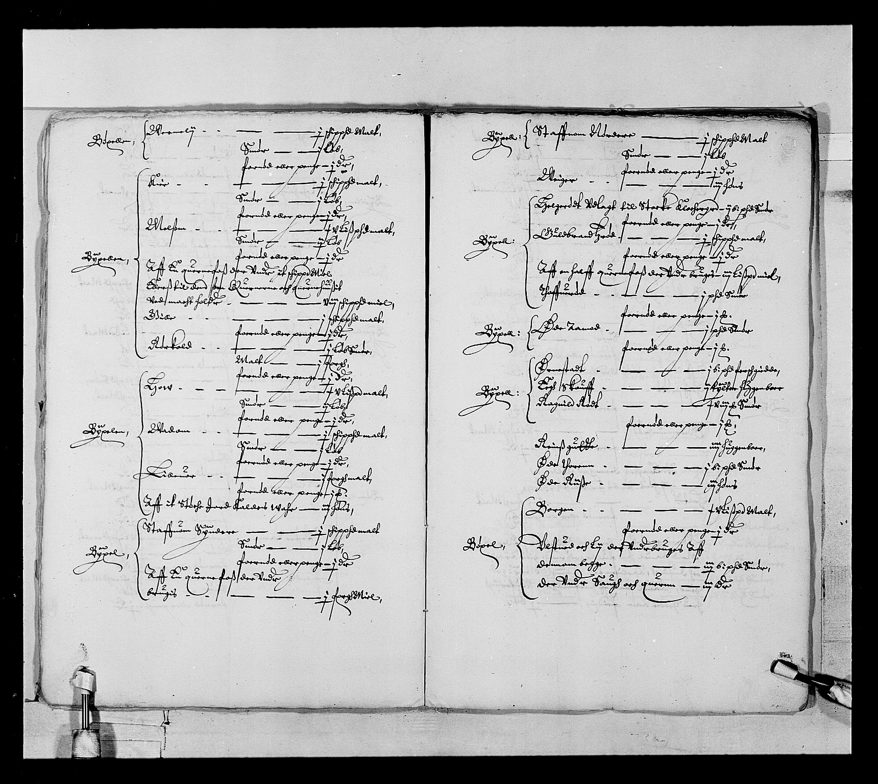 Stattholderembetet 1572-1771, RA/EA-2870/Ek/L0022/0003: Jordebøker 1633-1658: / To jordebøker over viss rente i Tønsberg len, 1633-1647, p. 9