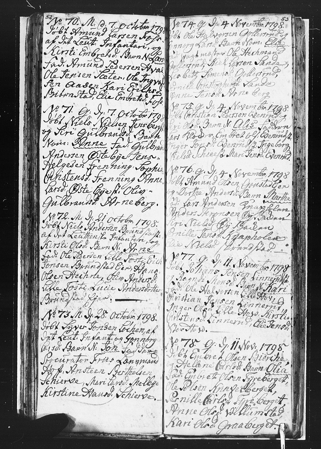 Romedal prestekontor, AV/SAH-PREST-004/L/L0002: Parish register (copy) no. 2, 1795-1800, p. 52-53