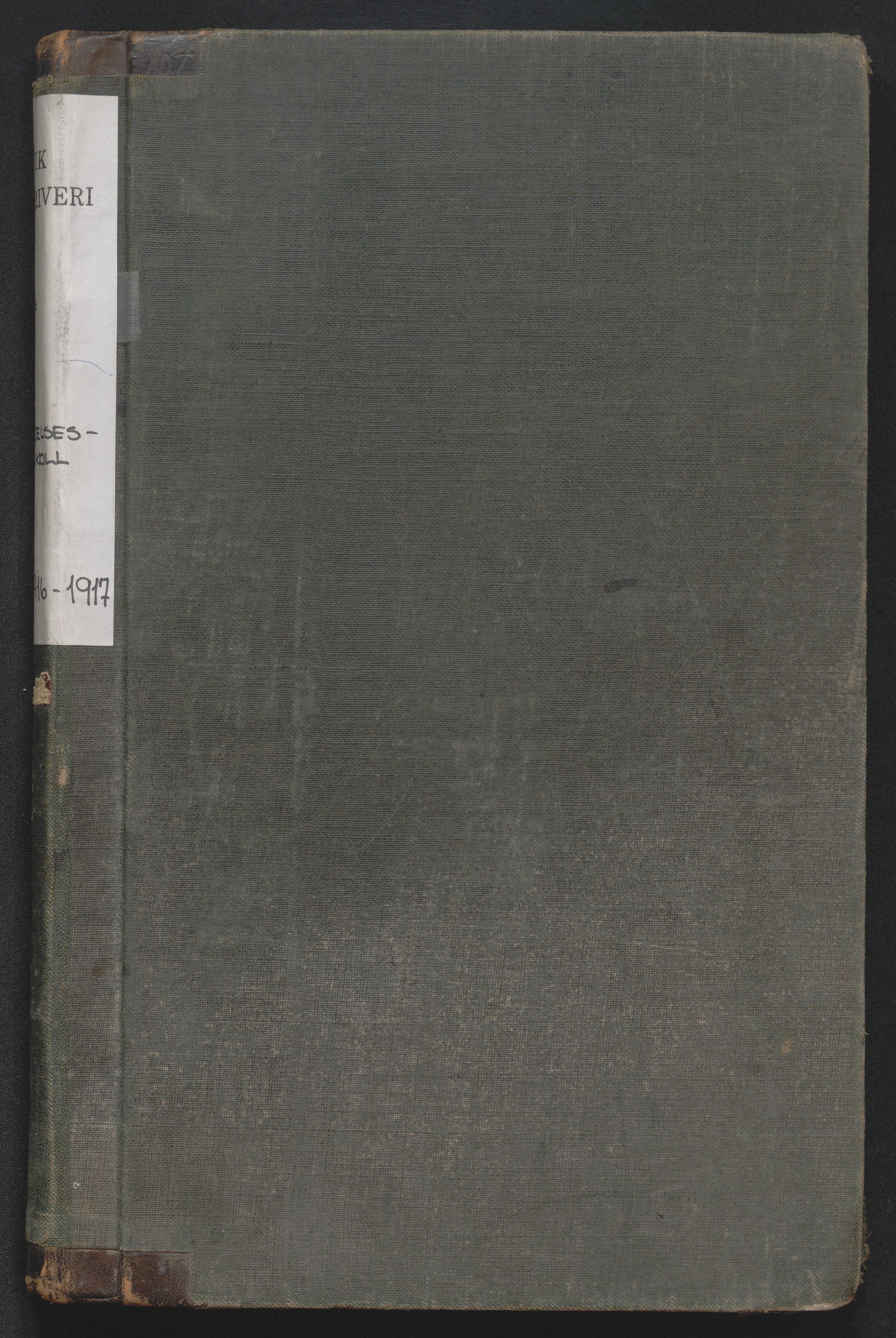 Larvik sorenskriveri, SAKO/A-83/H/Ha/L0004: Dødsanmeldelsesprotokoll, 1916-1917