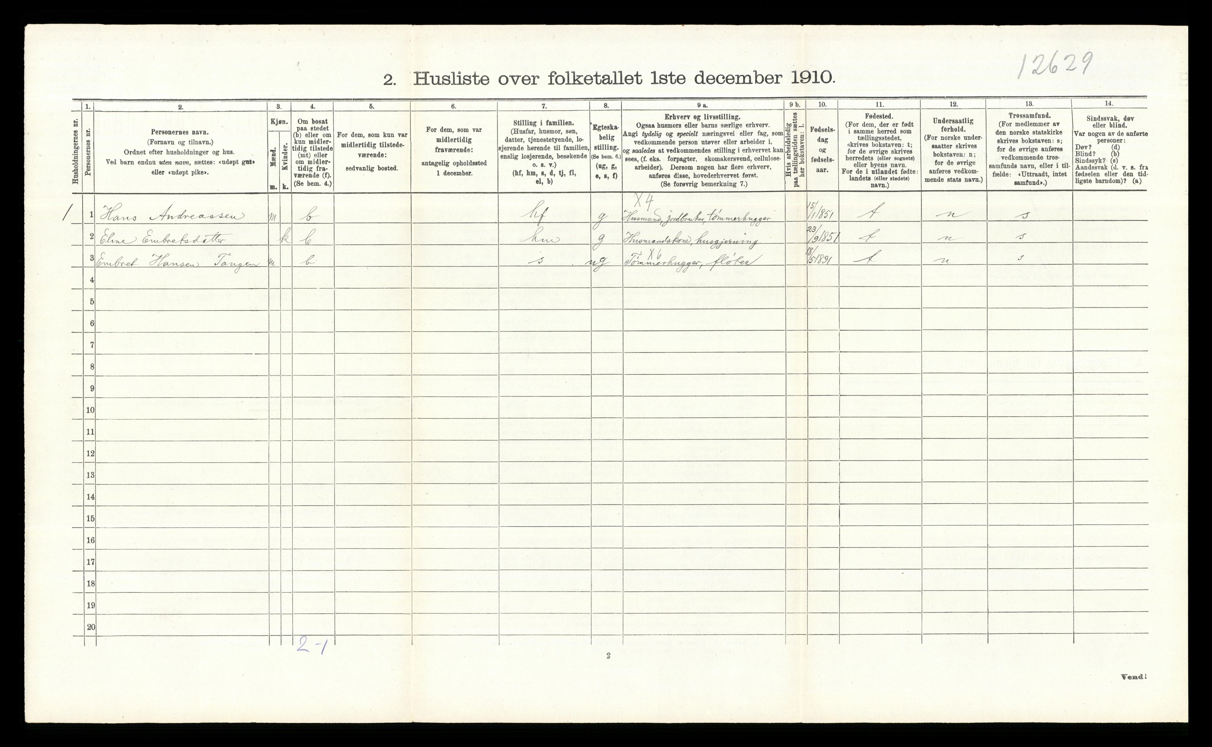 RA, 1910 census for Åmot, 1910, p. 1070