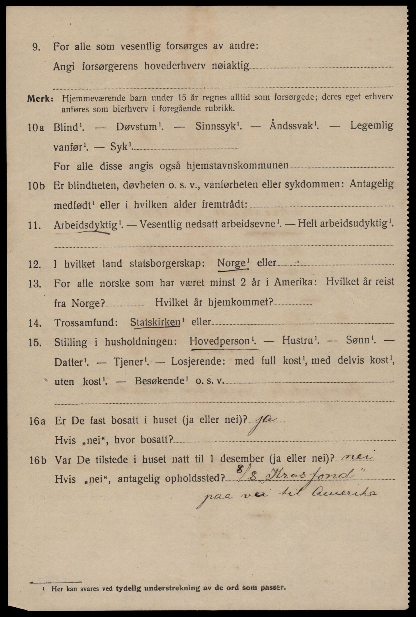 SAST, 1920 census for Stavanger, 1920, p. 90701