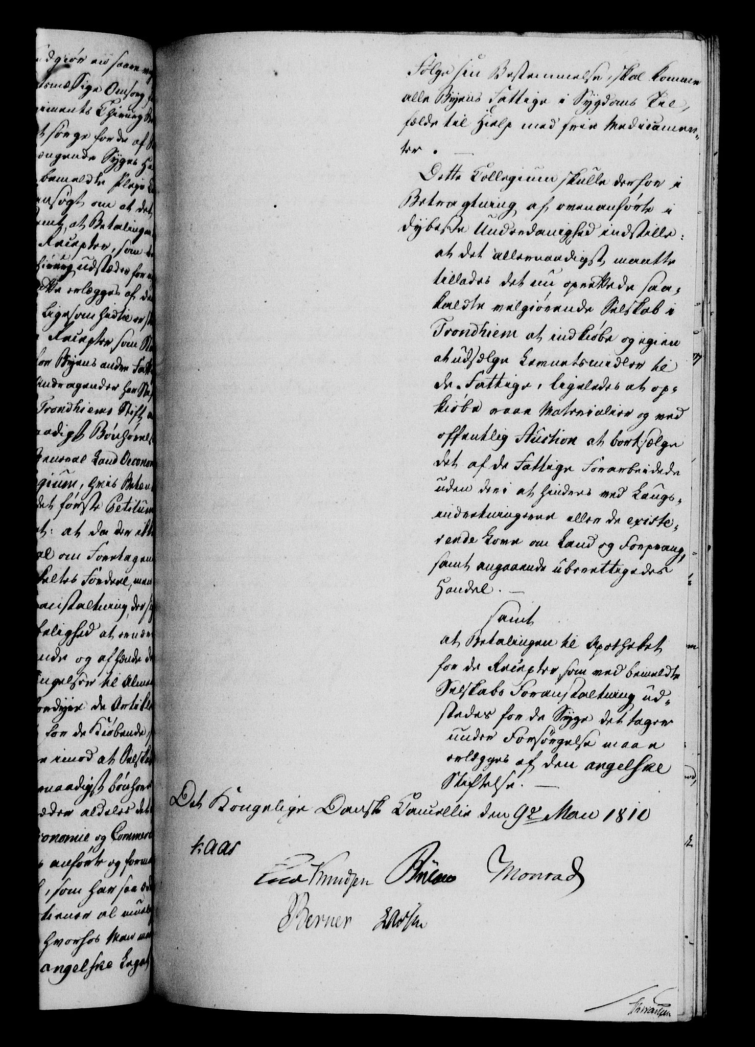 Danske Kanselli 1800-1814, AV/RA-EA-3024/H/Hf/Hfa/Hfab/L0011: Forestillinger, 1810, p. 103b