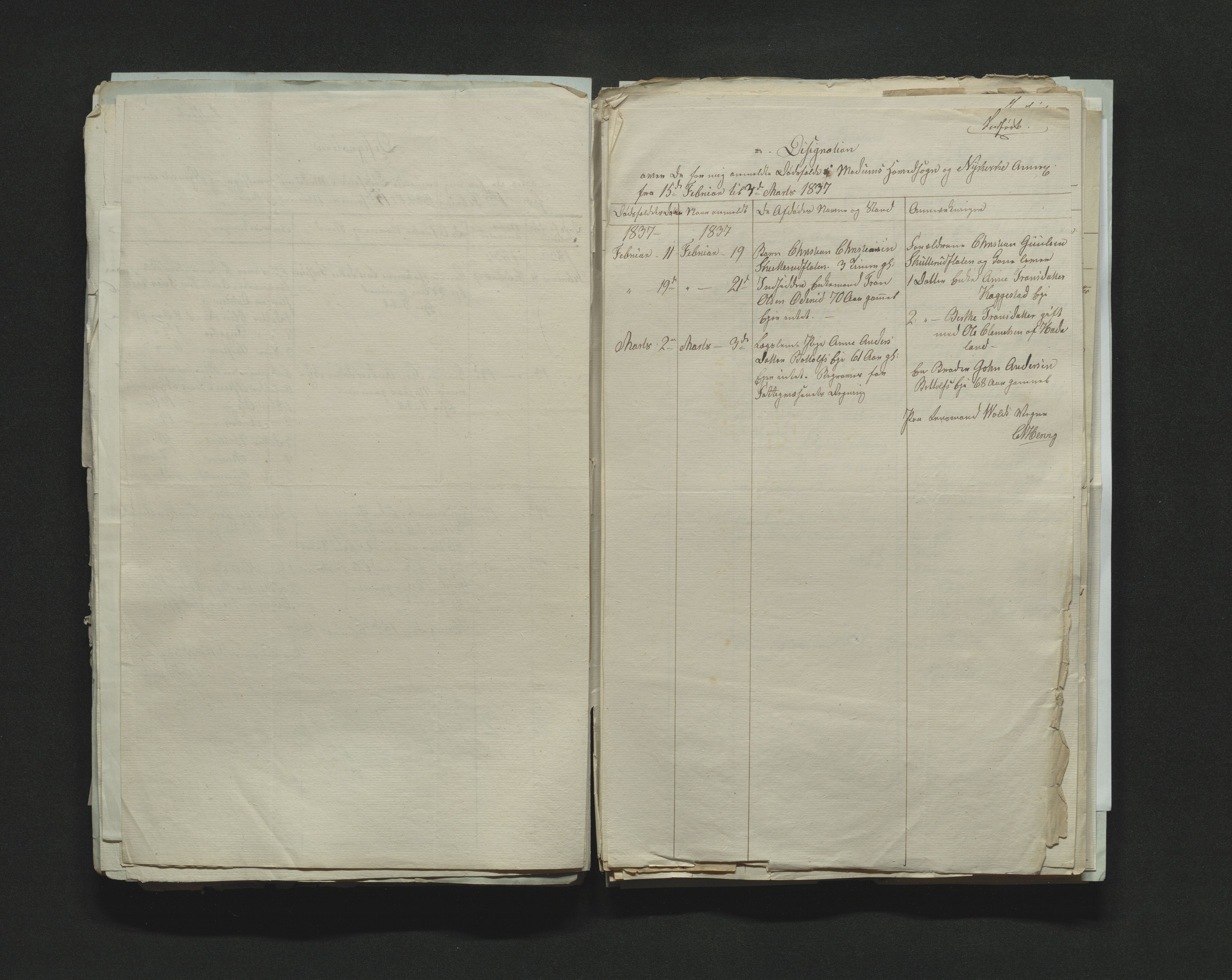 Eiker, Modum og Sigdal sorenskriveri, AV/SAKO-A-123/H/Ha/Hab/L0005: Dødsfallsmeldinger, 1837-1840
