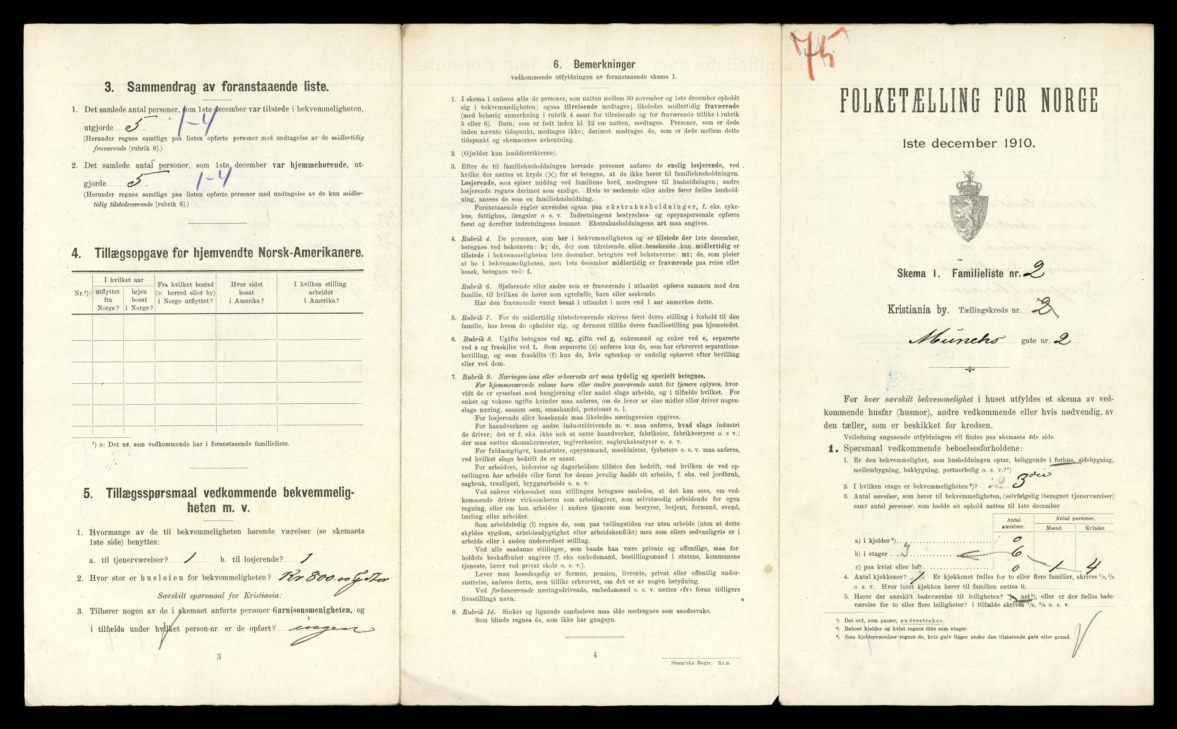 RA, 1910 census for Kristiania, 1910, p. 64929