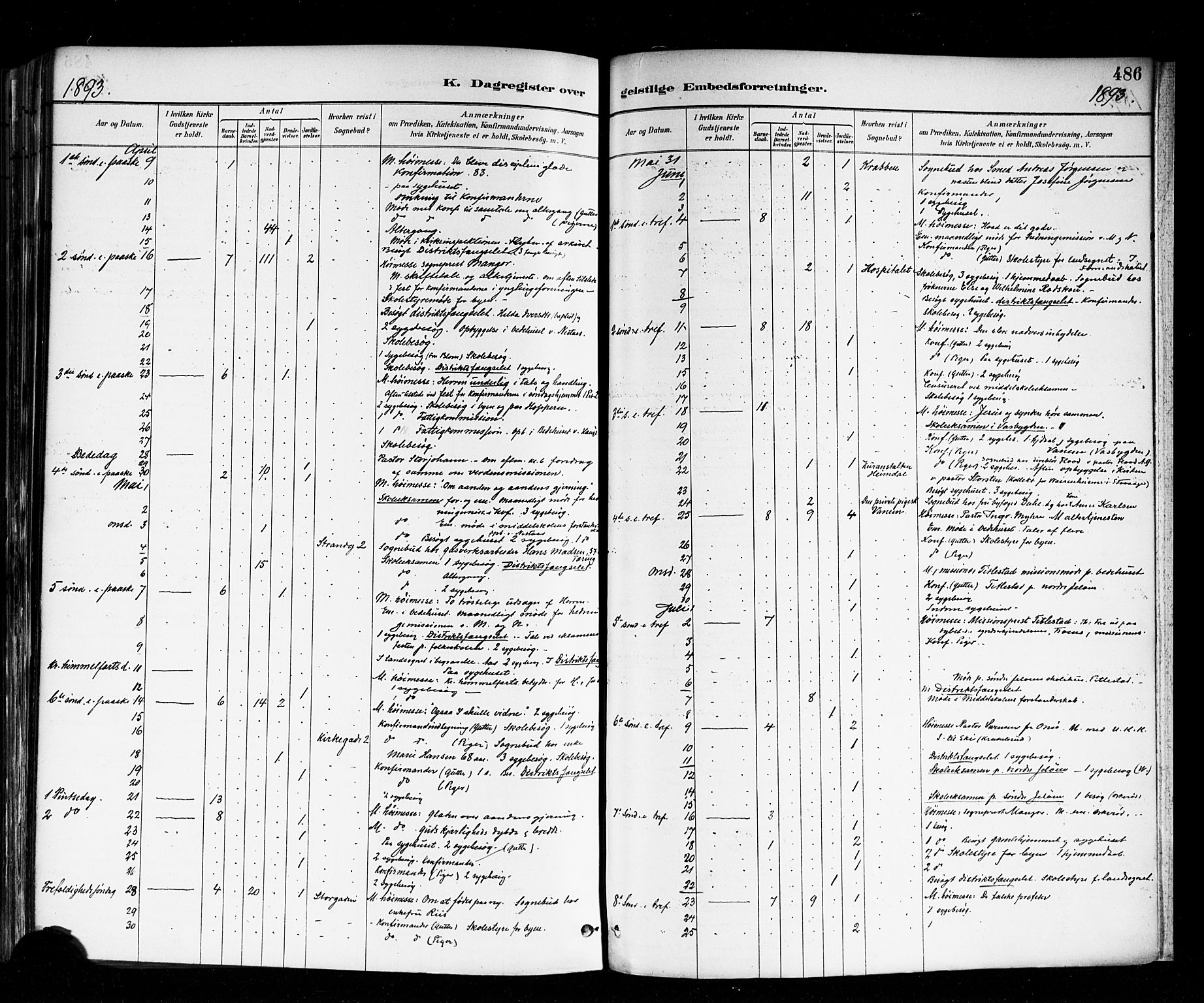 Moss prestekontor Kirkebøker, AV/SAO-A-2003/F/Fb/L0002b: Parish register (official) no. II 2B, 1887-1893, p. 486