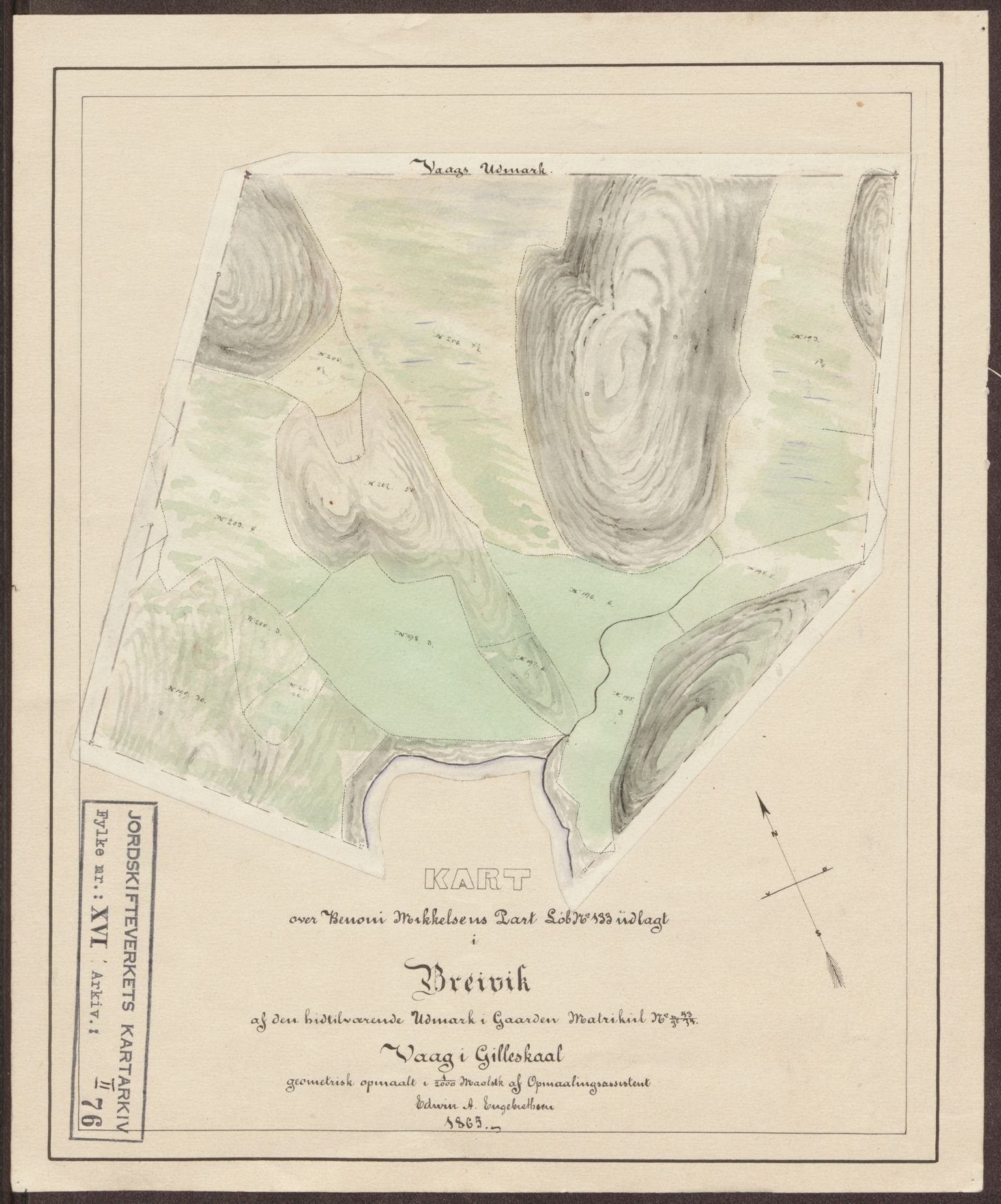 Jordskifteverkets kartarkiv, RA/S-3929/T, 1859-1988, p. 165