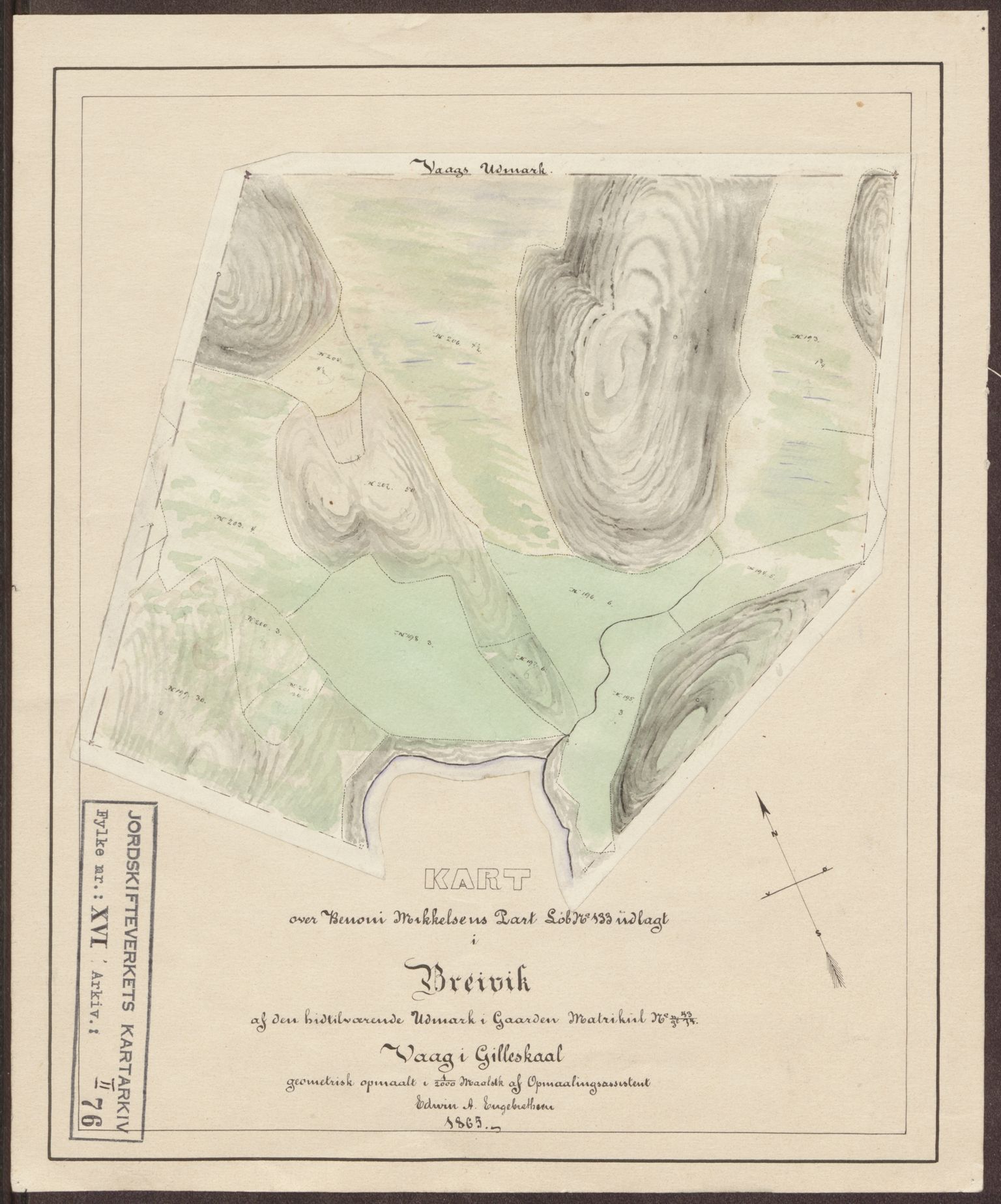 Jordskifteverkets kartarkiv, AV/RA-S-3929/T, 1859-1988, p. 165
