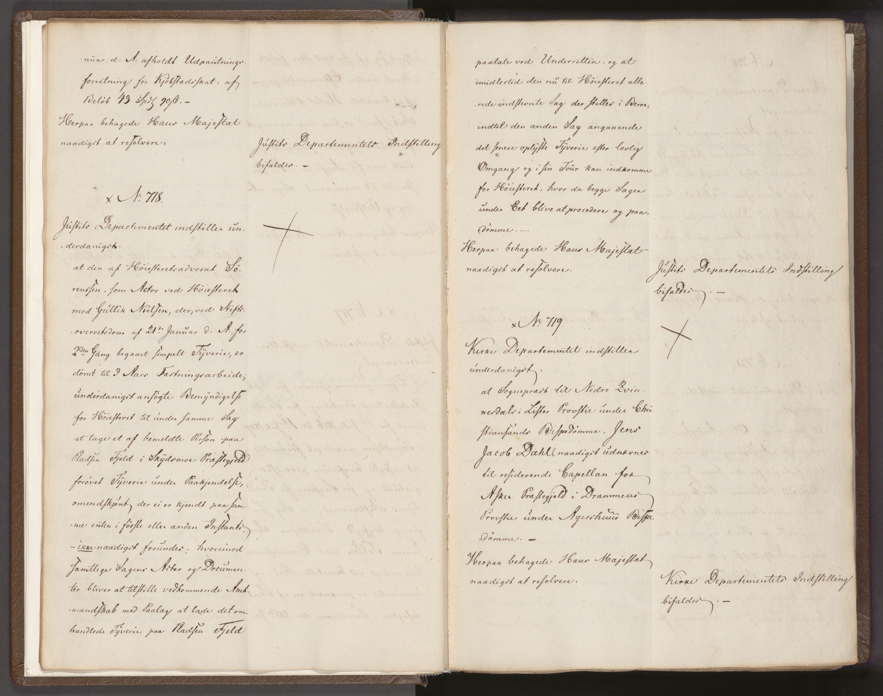 Statsrådssekretariatet, AV/RA-S-1001/A/Ab/L0027: Kgl. res. nr. 705-1372, 2. halvår, 1828