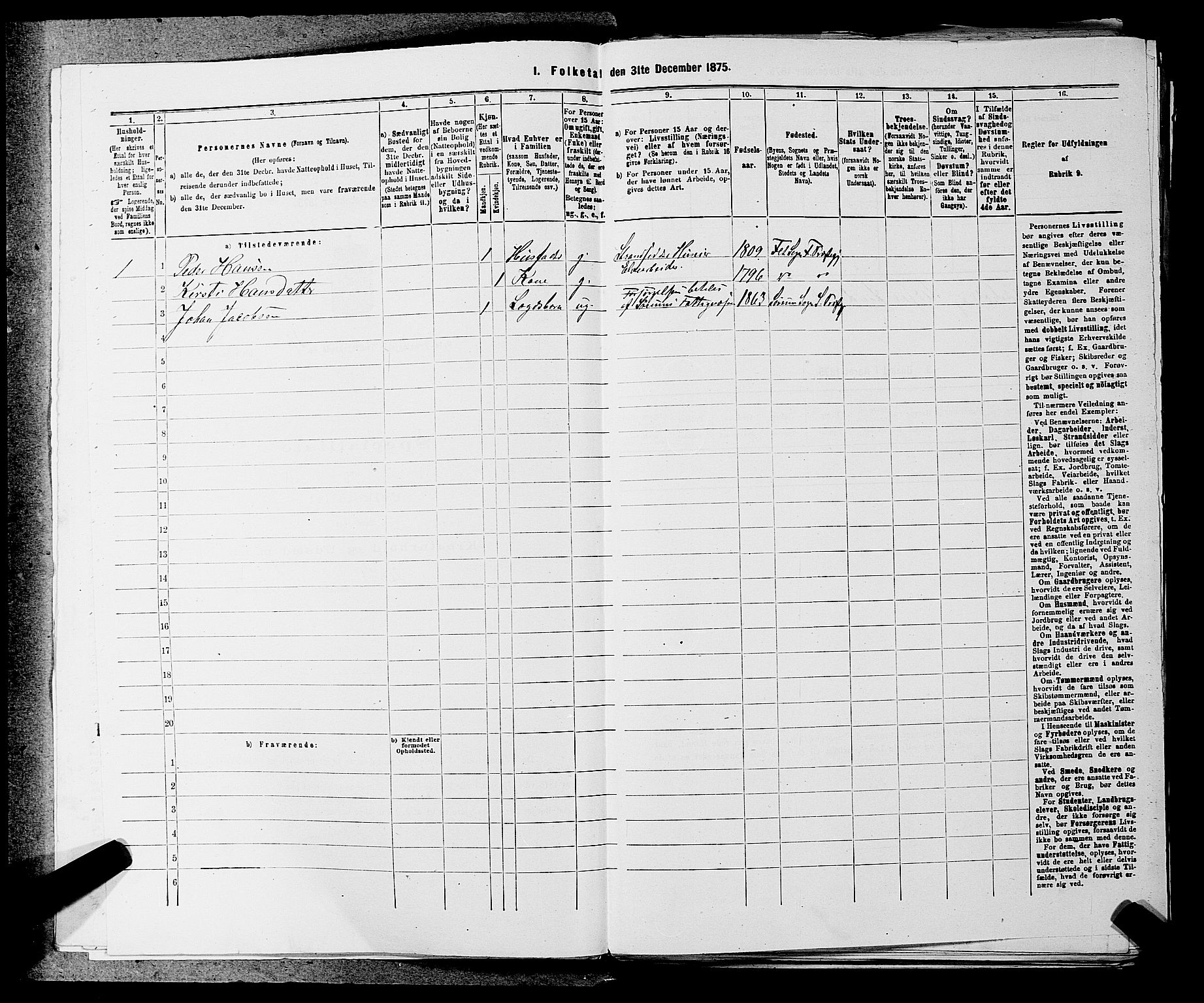 RA, 1875 census for 0227P Fet, 1875, p. 448