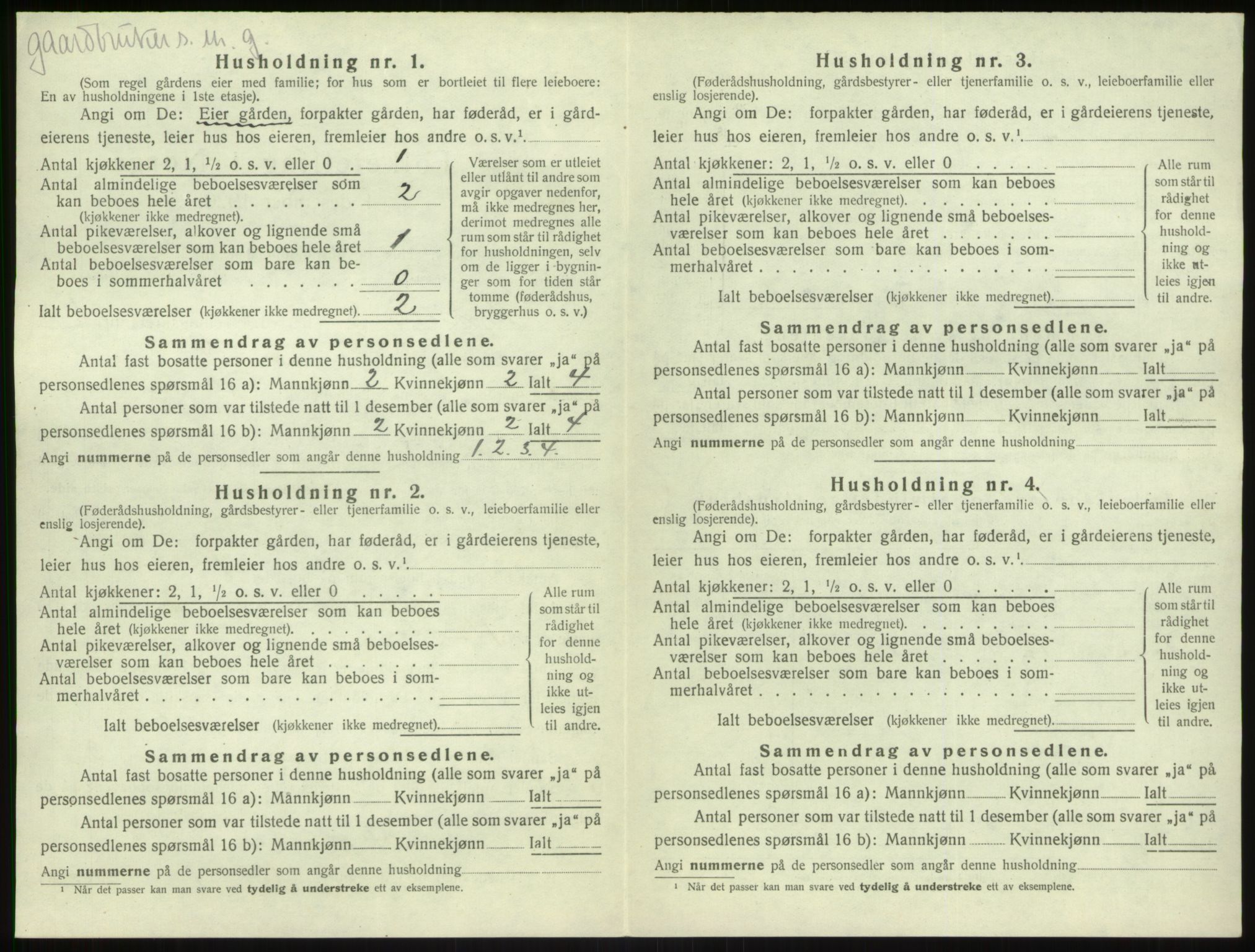 SAB, 1920 census for Kyrkjebø, 1920, p. 710