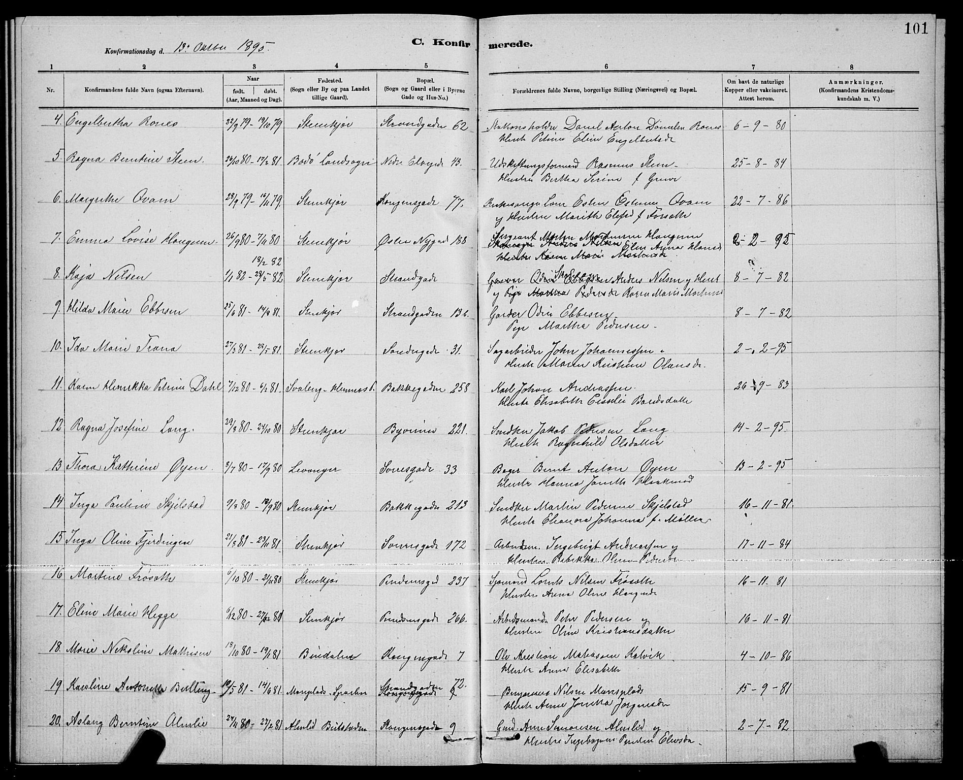 Ministerialprotokoller, klokkerbøker og fødselsregistre - Nord-Trøndelag, SAT/A-1458/739/L0374: Parish register (copy) no. 739C02, 1883-1898, p. 101