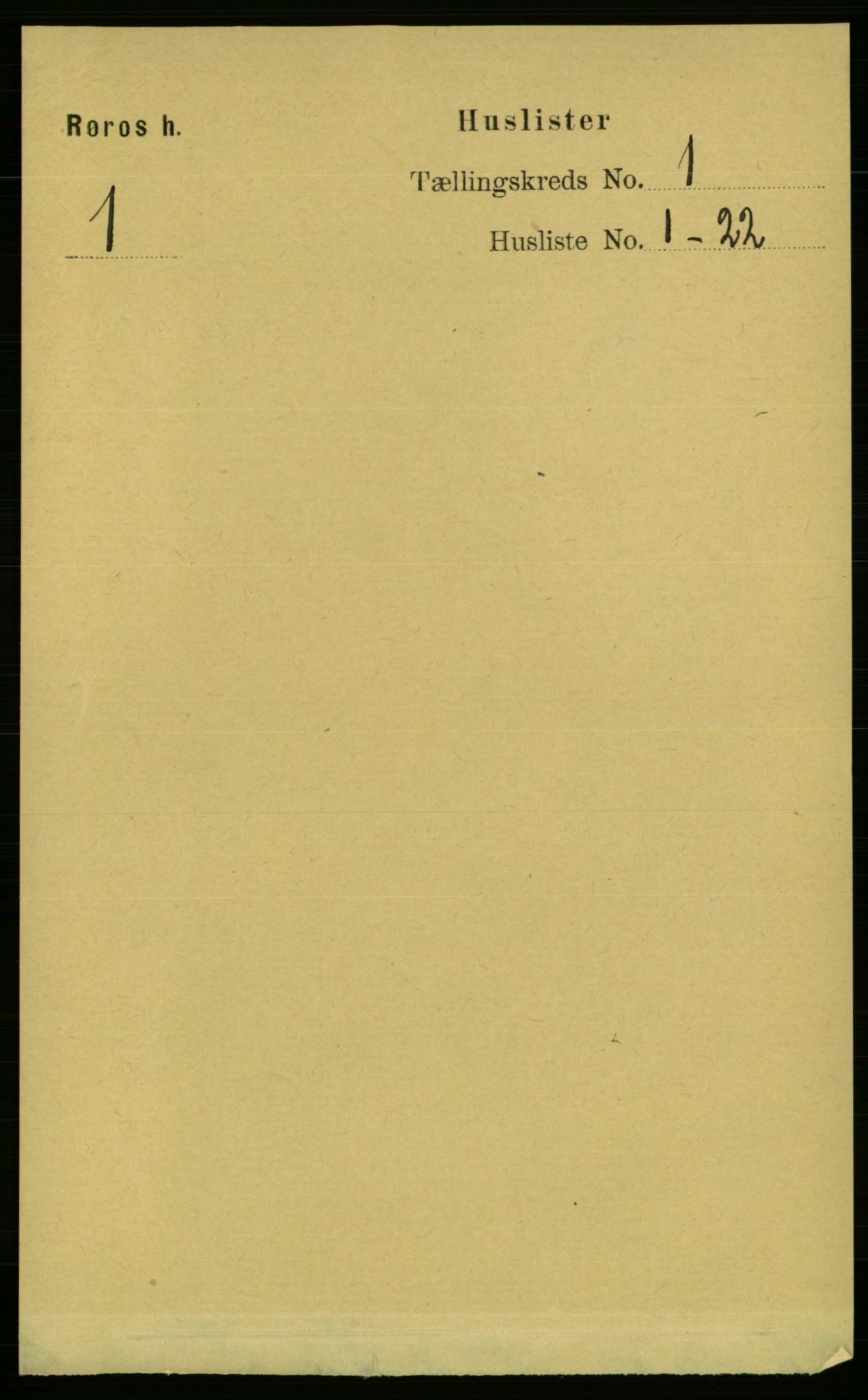 RA, 1891 census for 1640 Røros, 1891, p. 42