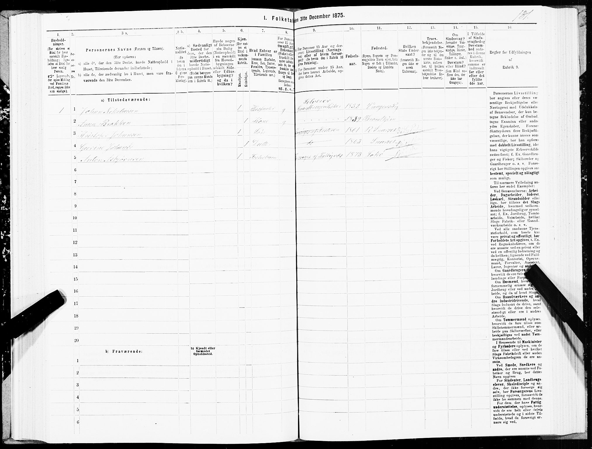 SAT, 1875 census for 1867P Bø, 1875, p. 1131