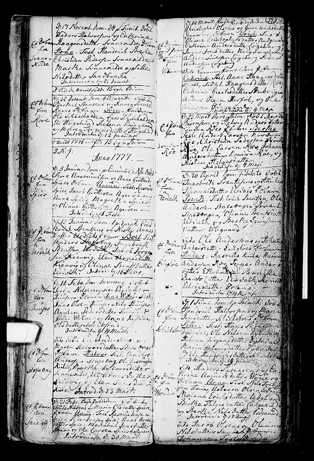 Hvaler prestekontor Kirkebøker, AV/SAO-A-2001/F/Fa/L0003: Parish register (official) no. I 3, 1758-1796, p. 39