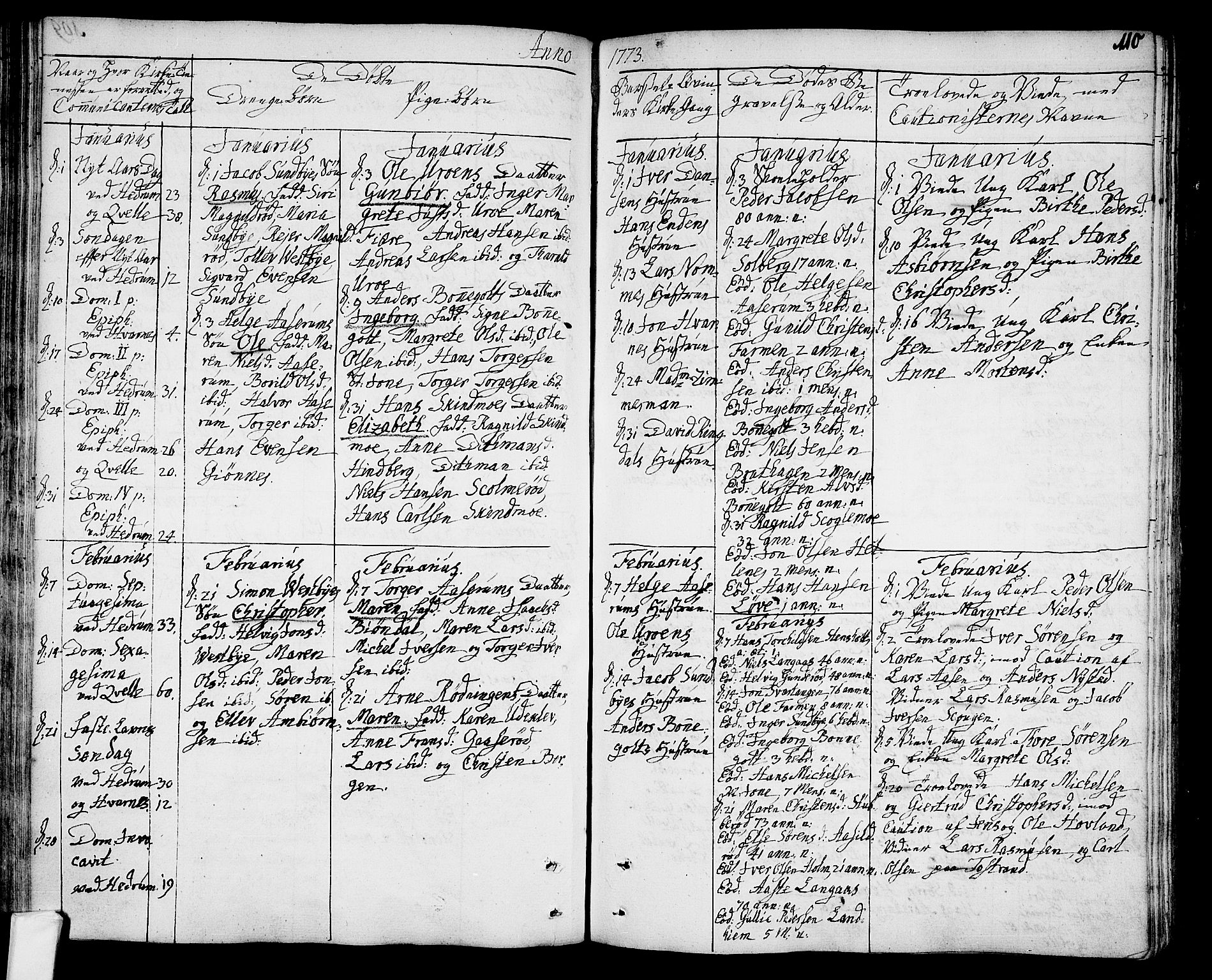 Hedrum kirkebøker, SAKO/A-344/F/Fa/L0001: Parish register (official) no. I 1, 1751-1785, p. 110