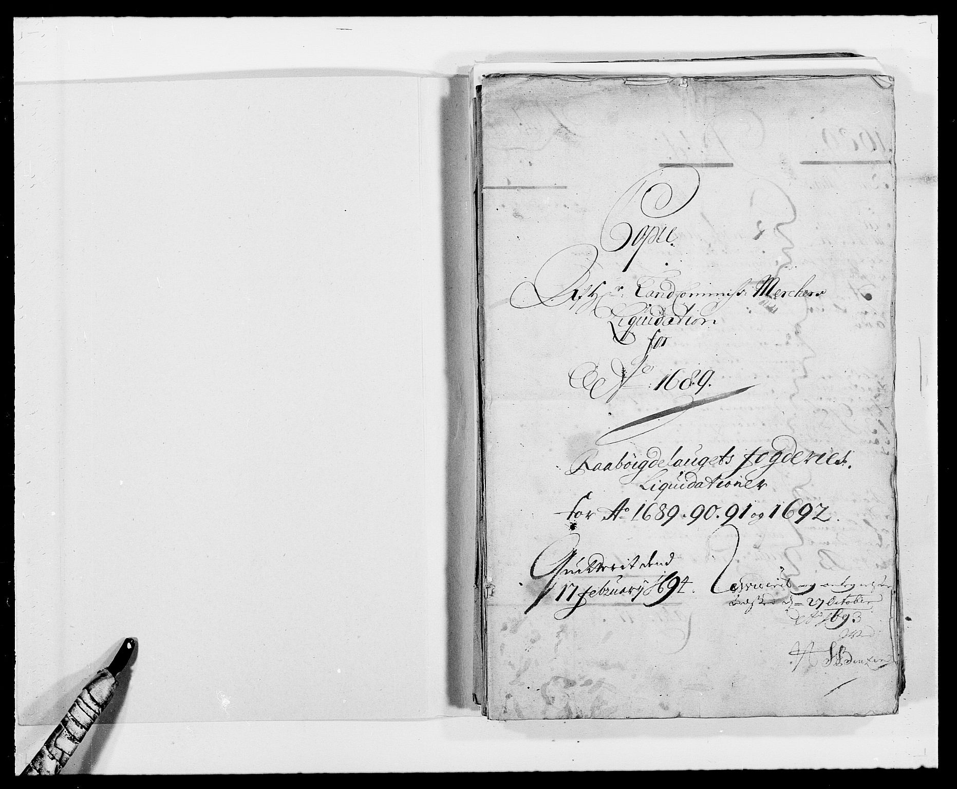 Rentekammeret inntil 1814, Reviderte regnskaper, Fogderegnskap, AV/RA-EA-4092/R40/L2442: Fogderegnskap Råbyggelag, 1689-1690, p. 2