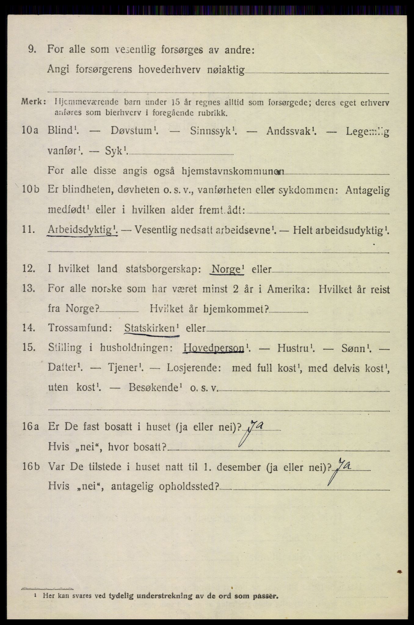 SAH, 1920 census for Vardal, 1920, p. 2436