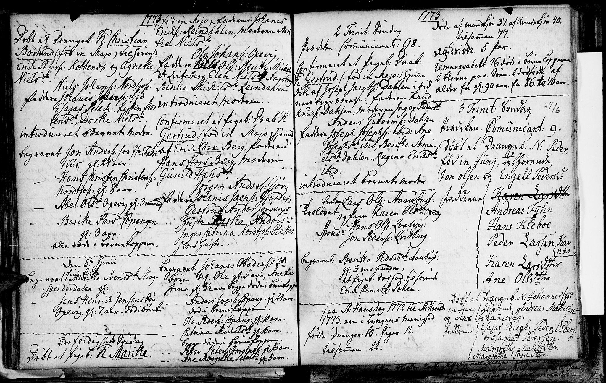 Lyngen sokneprestembete, AV/SATØ-S-1289/H/He/Hea/L0001kirke: Parish register (official) no. 1, 1756-1785