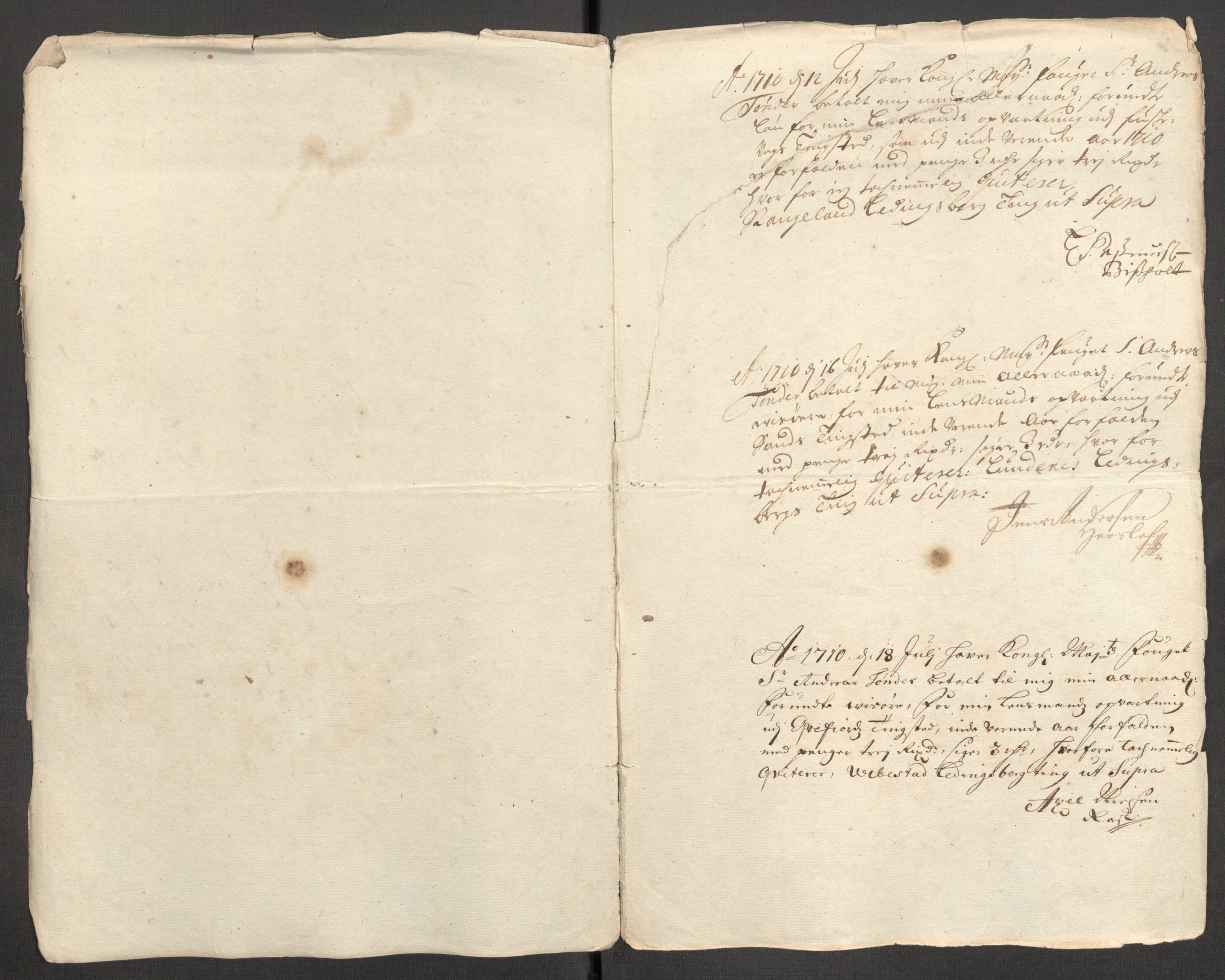 Rentekammeret inntil 1814, Reviderte regnskaper, Fogderegnskap, AV/RA-EA-4092/R68/L4757: Fogderegnskap Senja og Troms, 1708-1710, p. 286