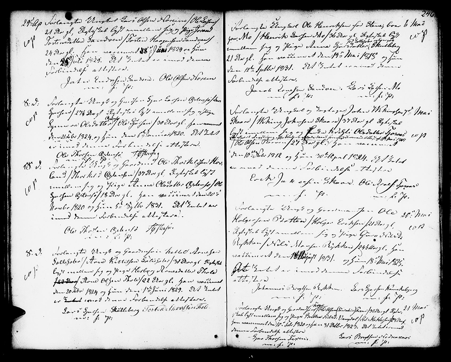 Kvam sokneprestembete, AV/SAB-A-76201/H/Haa: Parish register (official) no. A 5, 1796-1832, p. 246